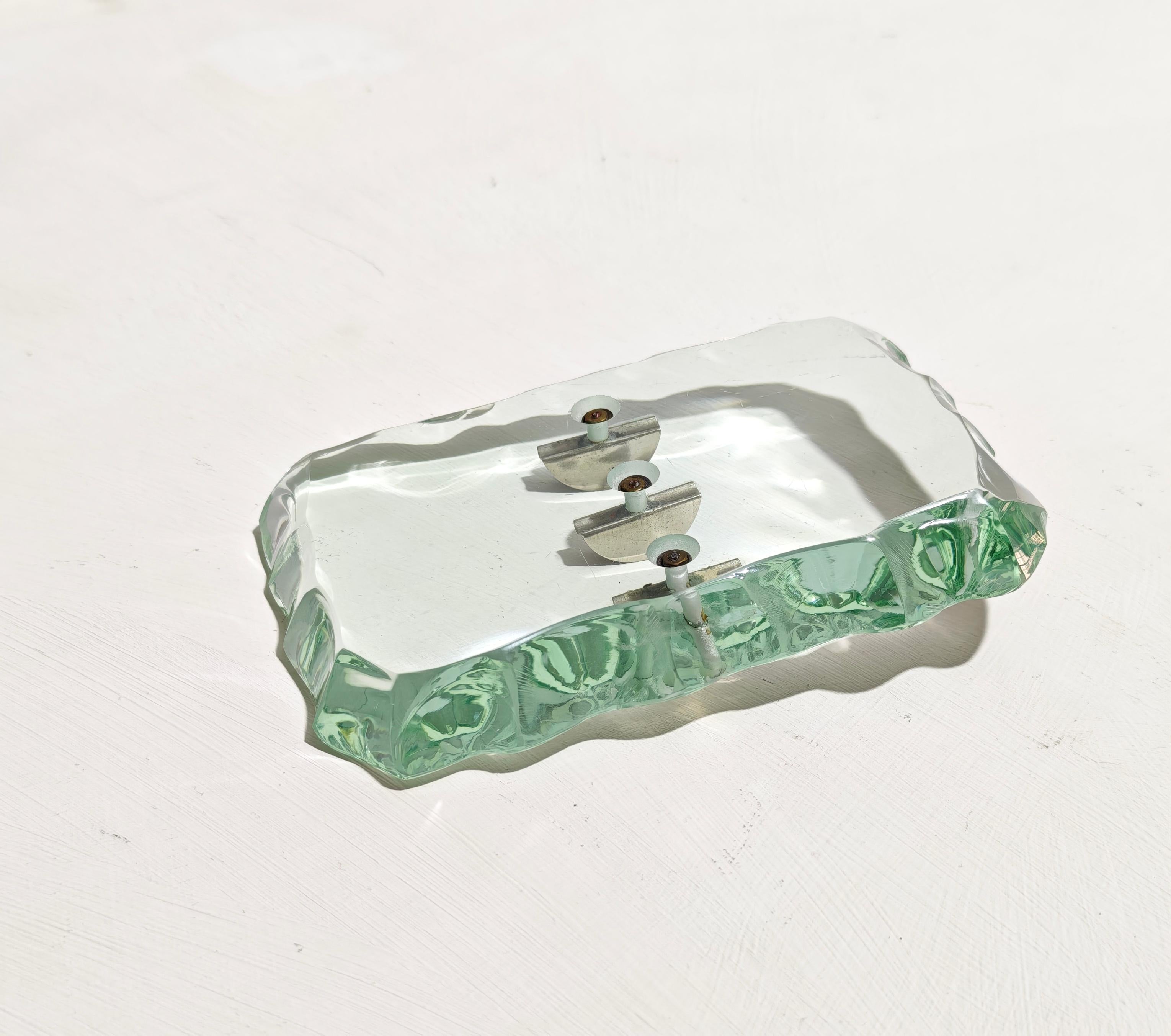 Pietro Chiesa for Fontana Arte Hand-chiseled ticket holder Mid-Century Italy 40s For Sale 3