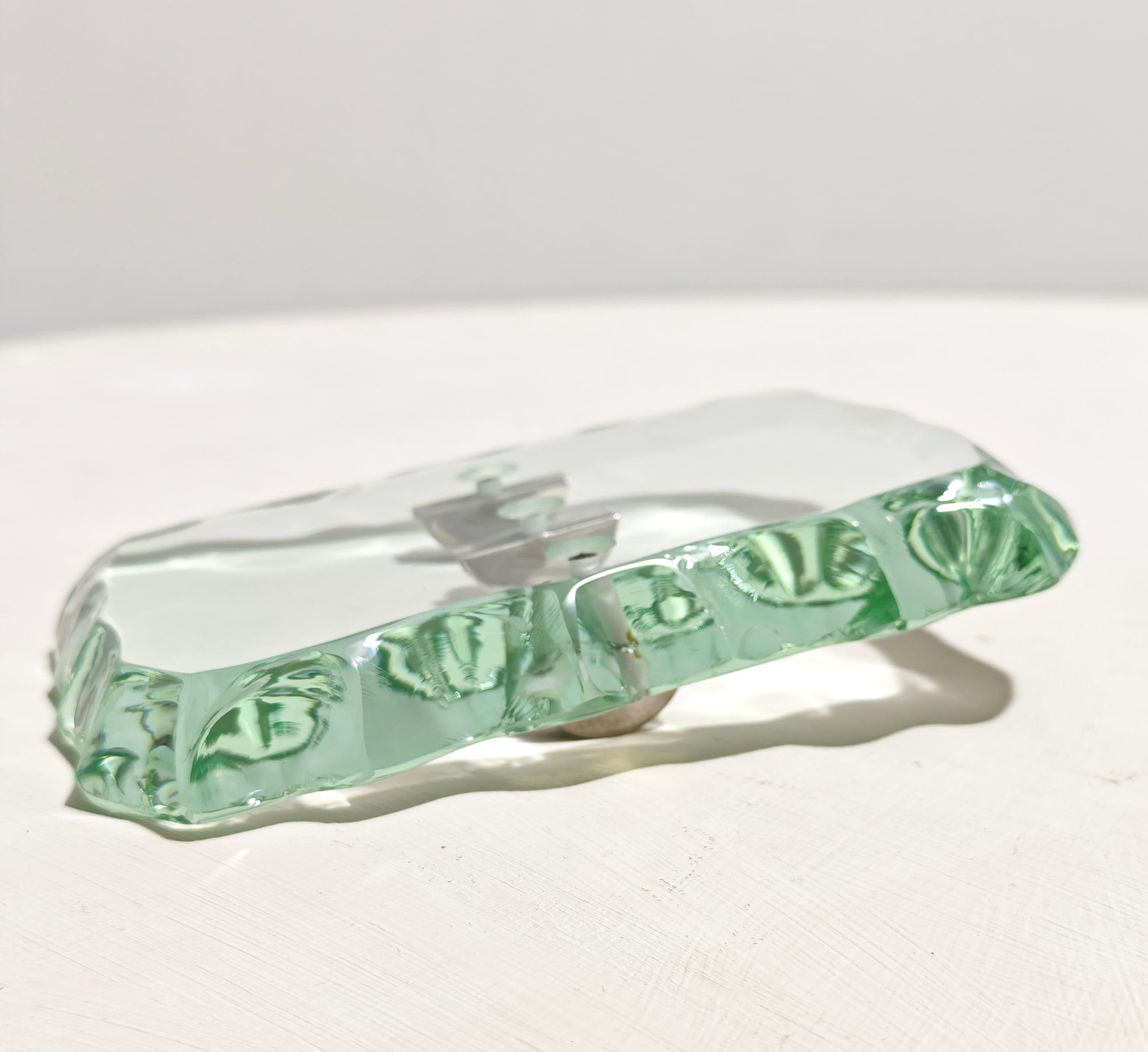 Pietro Chiesa for Fontana Arte Hand-chiseled ticket holder Mid-Century Italy 40s For Sale 4