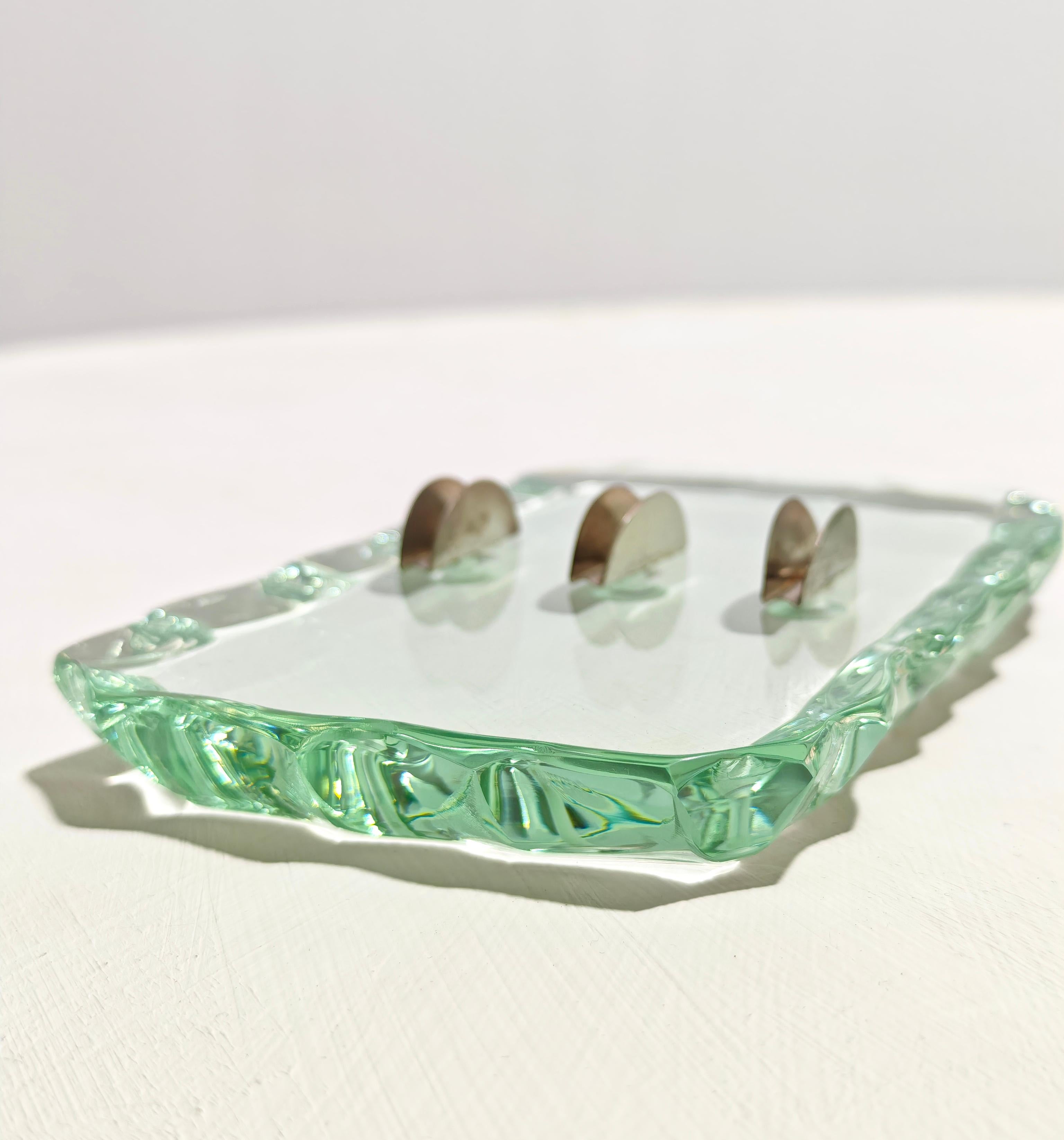 Pietro Chiesa for Fontana Arte Hand-chiseled ticket holder Mid-Century Italy 40s For Sale 6