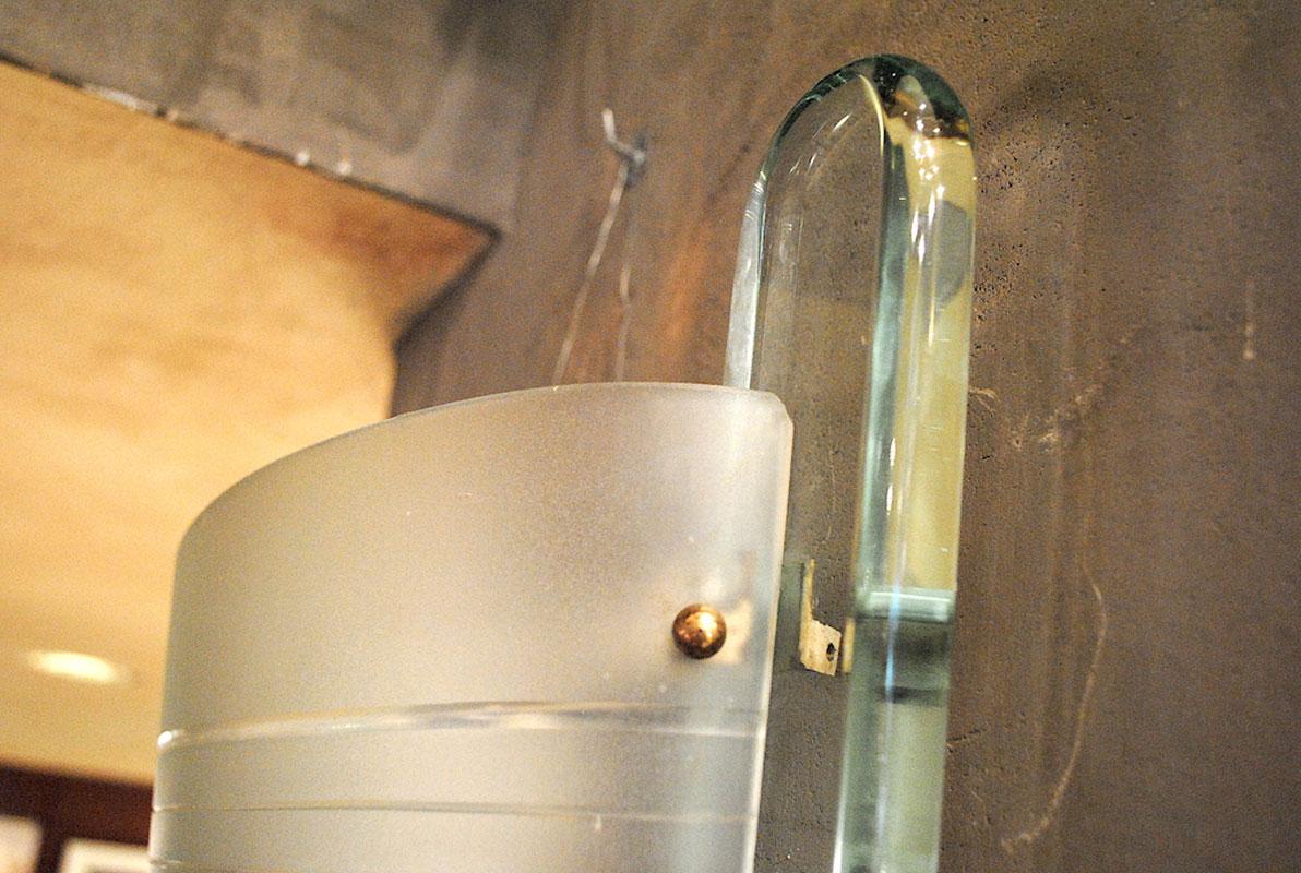 Pietro Chiesa for Fontana Arte Italian Midcentury Sconce in Excellent Condition 2