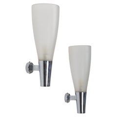 Pietro Chiesa pour Fontana Arte modèle 1537 appliques murales Italie c1950