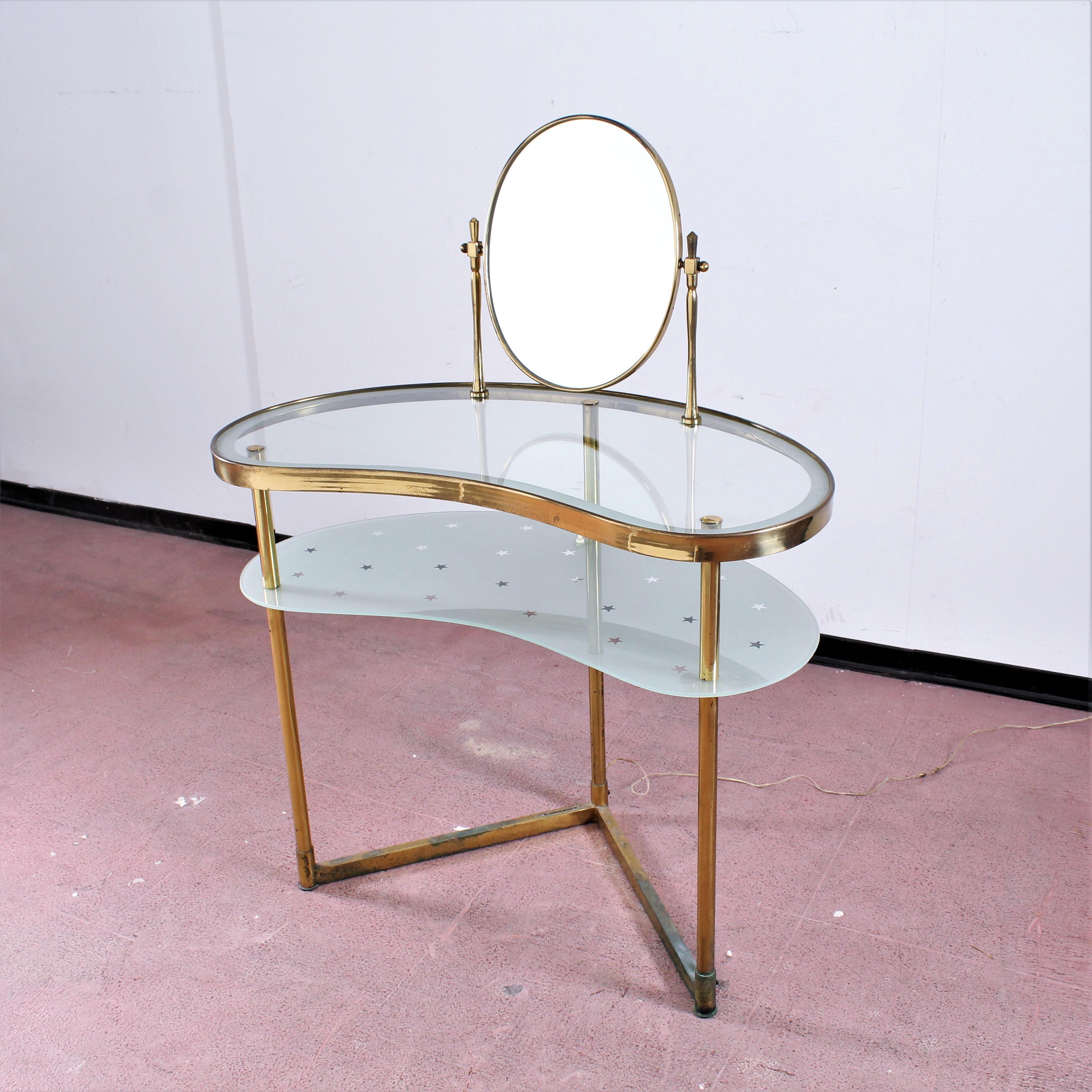 vintage brass vanity