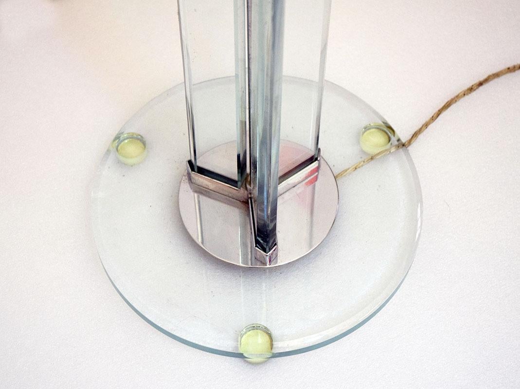 Pietro Chiesa for Fontana Arte rare pair of crystal floor lamps, 1930s For Sale 4