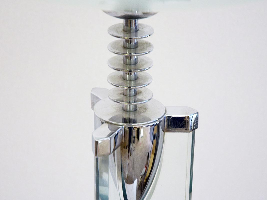 Pietro Chiesa for Fontana Arte rare pair of crystal floor lamps, 1930s For Sale 7