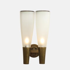 Pietro Chiesa for Fontana Arte Rare Pair of Large Sconces Model 1537, 1940s