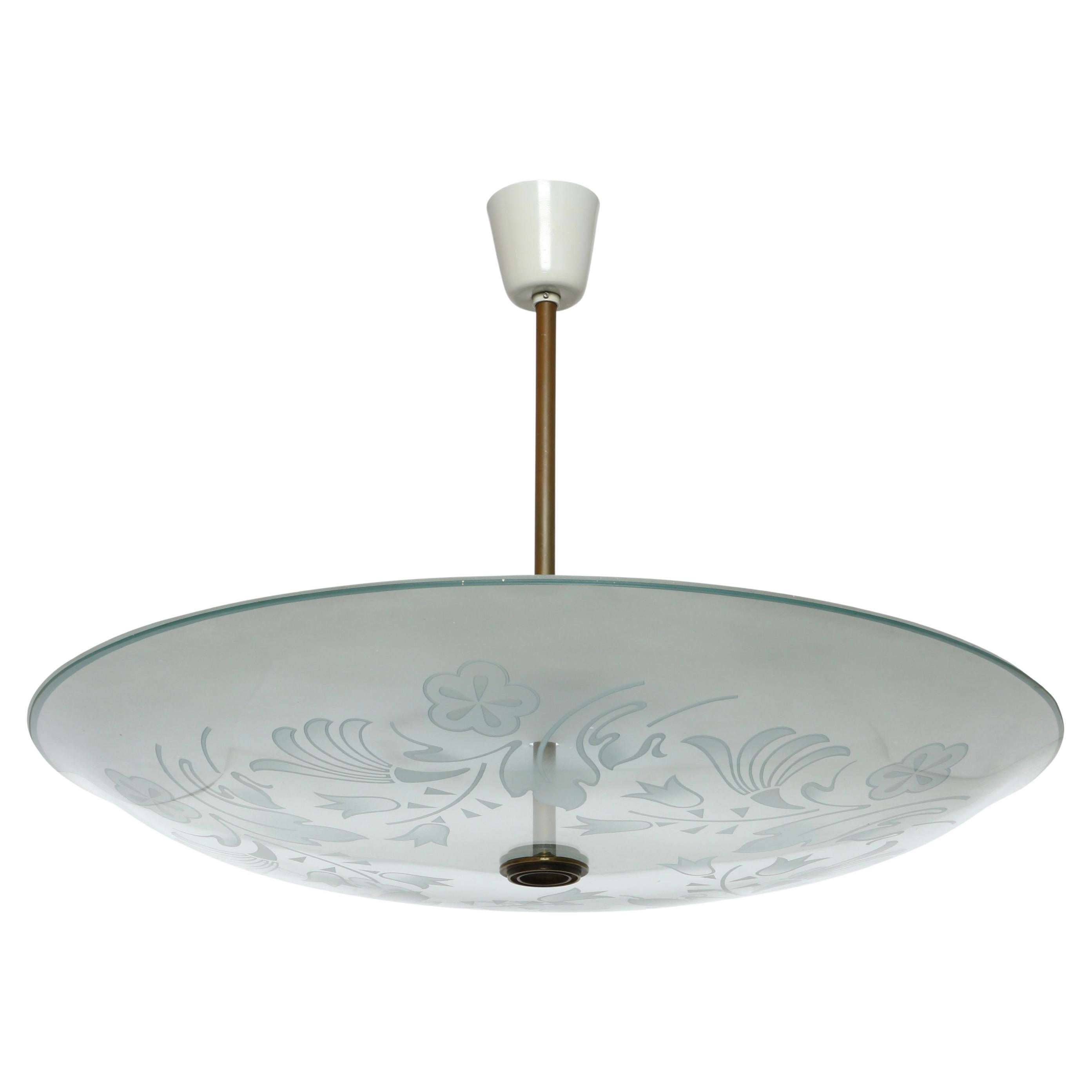 Pietro Chiesa for Fontana Arte suspension ceiling light