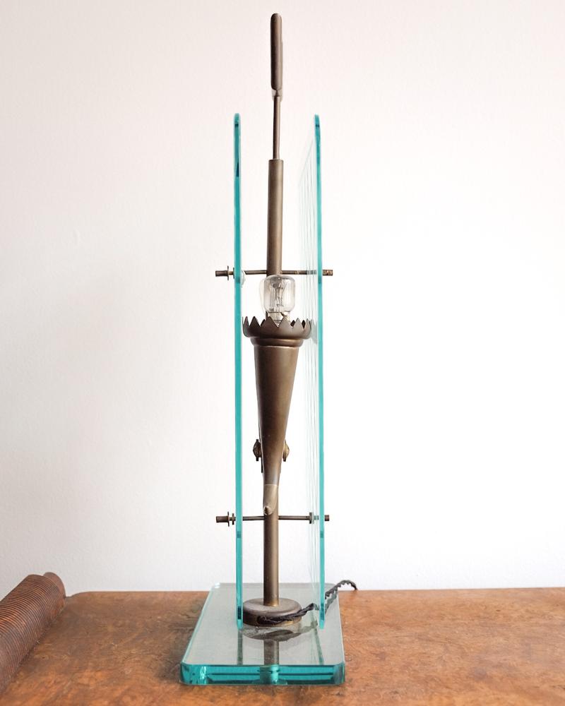 Pietro Chiesa para Fontana Arte Lámpara de mesa Italiano en venta