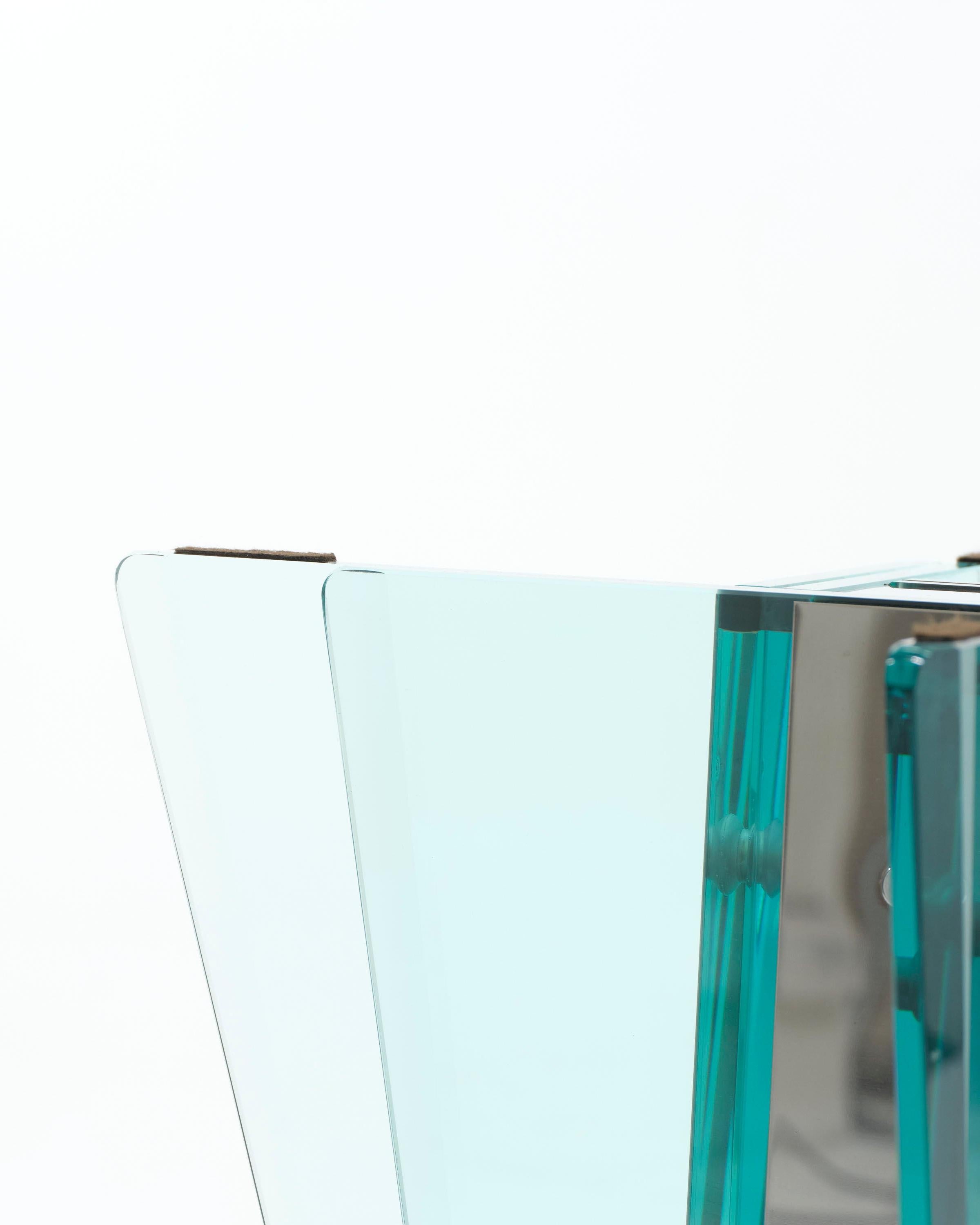 Pietro Chiesa glass table, 1970s For Sale 5