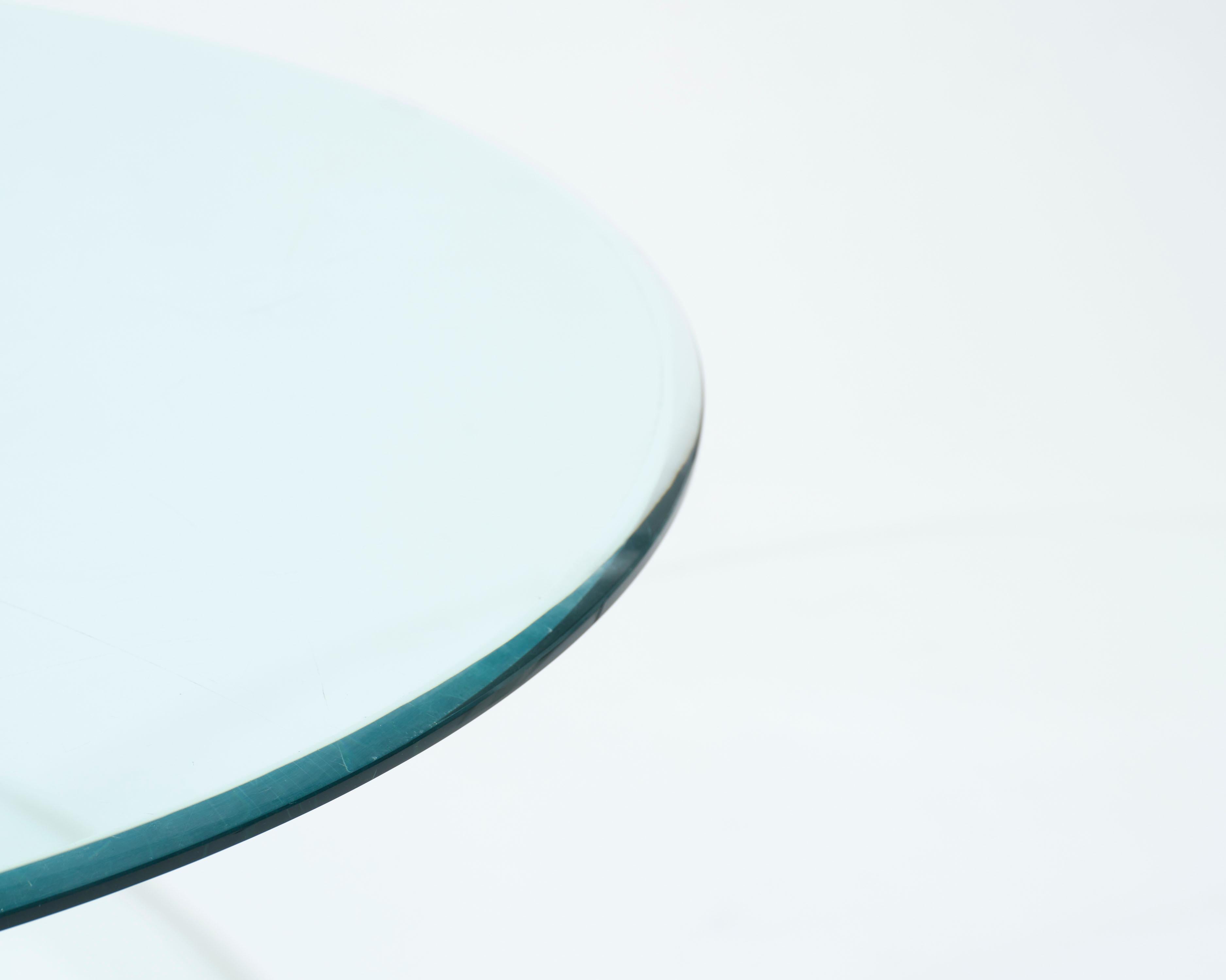 Late 20th Century Pietro Chiesa glass table, 1970s For Sale