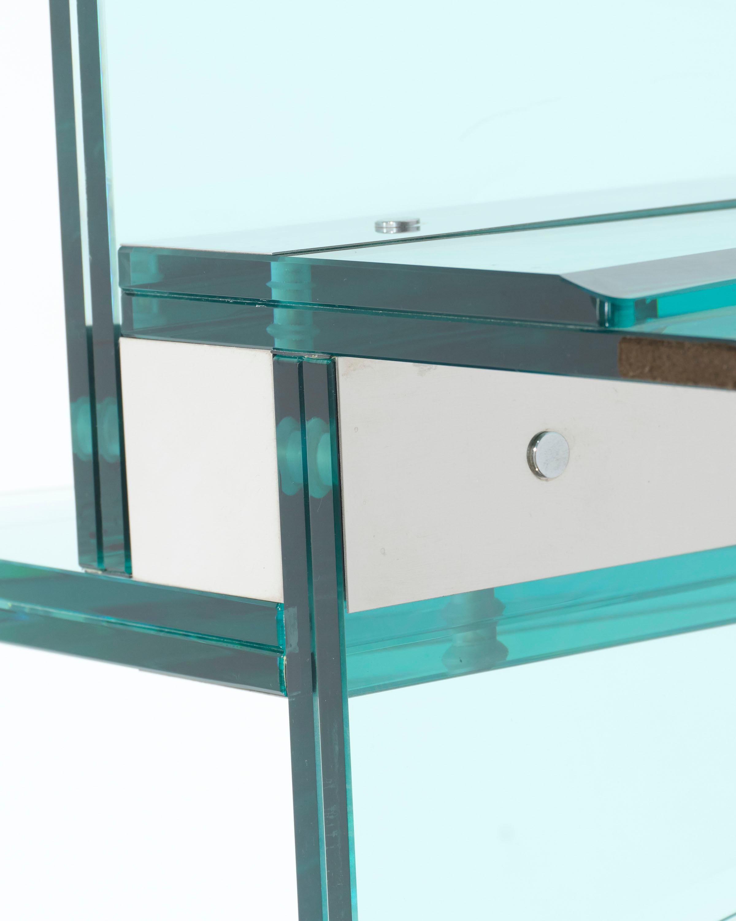 Pietro Chiesa glass table, 1970s For Sale 1