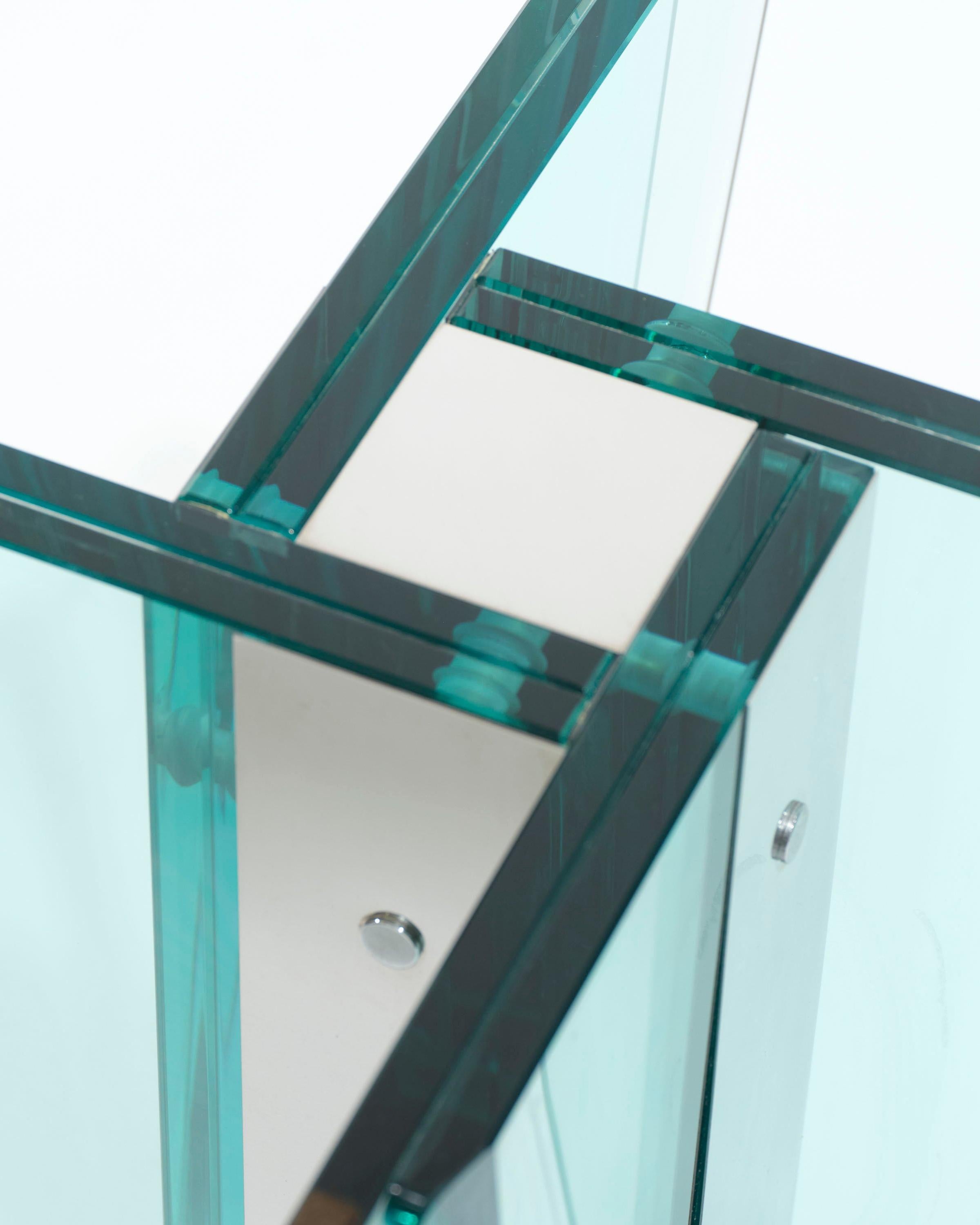 Pietro Chiesa glass table, 1970s For Sale 2