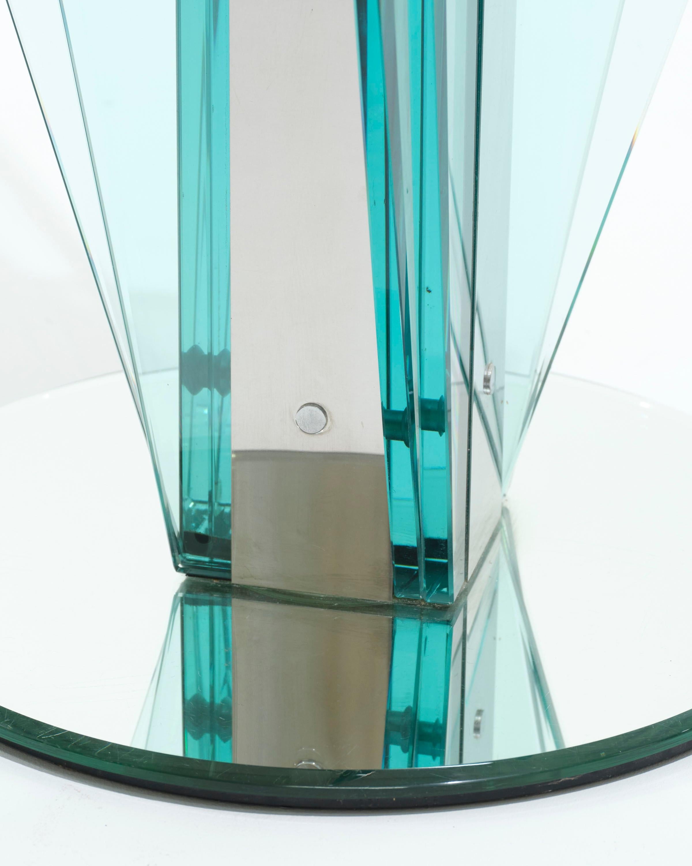 Pietro Chiesa glass table, 1970s For Sale 4