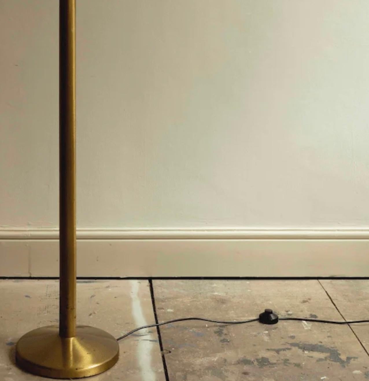 Mid-20th Century Pietro Chiesa Lacquered Brass ‘Luminator’ Floor Lamp For Sale