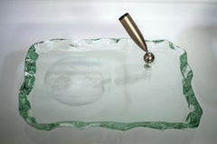 Pietro Chiesa Midcentury Chiseled Crystal Desk Set for Fontana Arte, 1930s