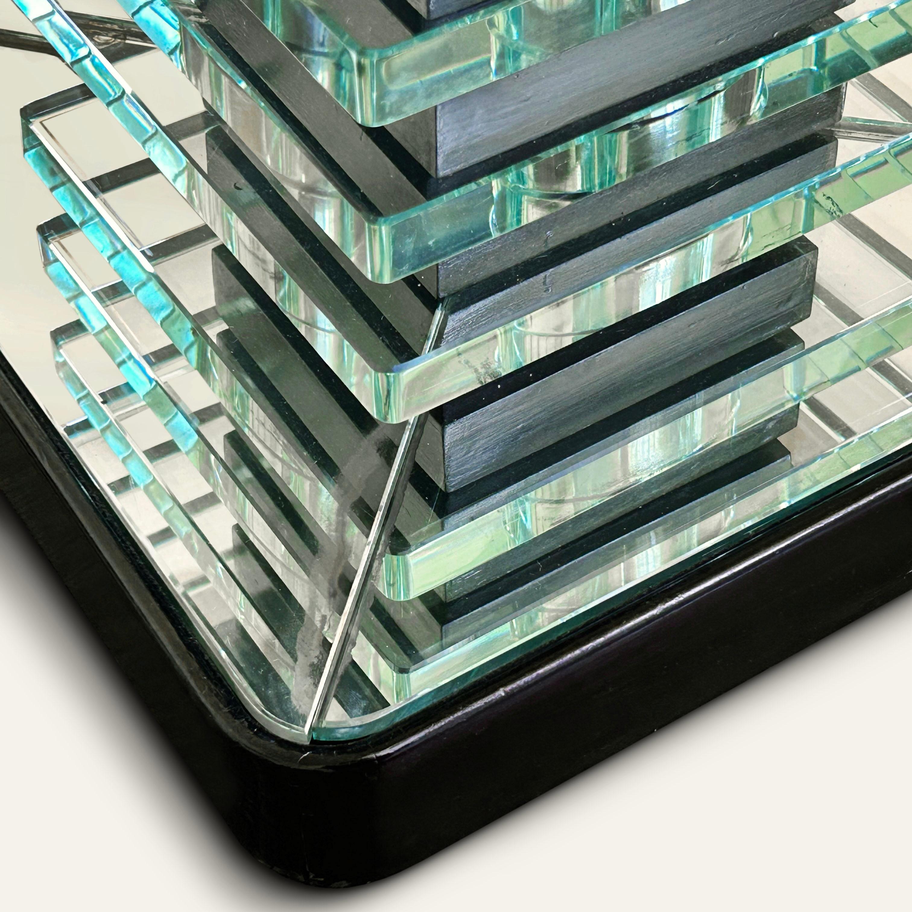Art déco Table basse moderniste en verre Pietro Chiesa pour Fontana Arte, 1930 en vente