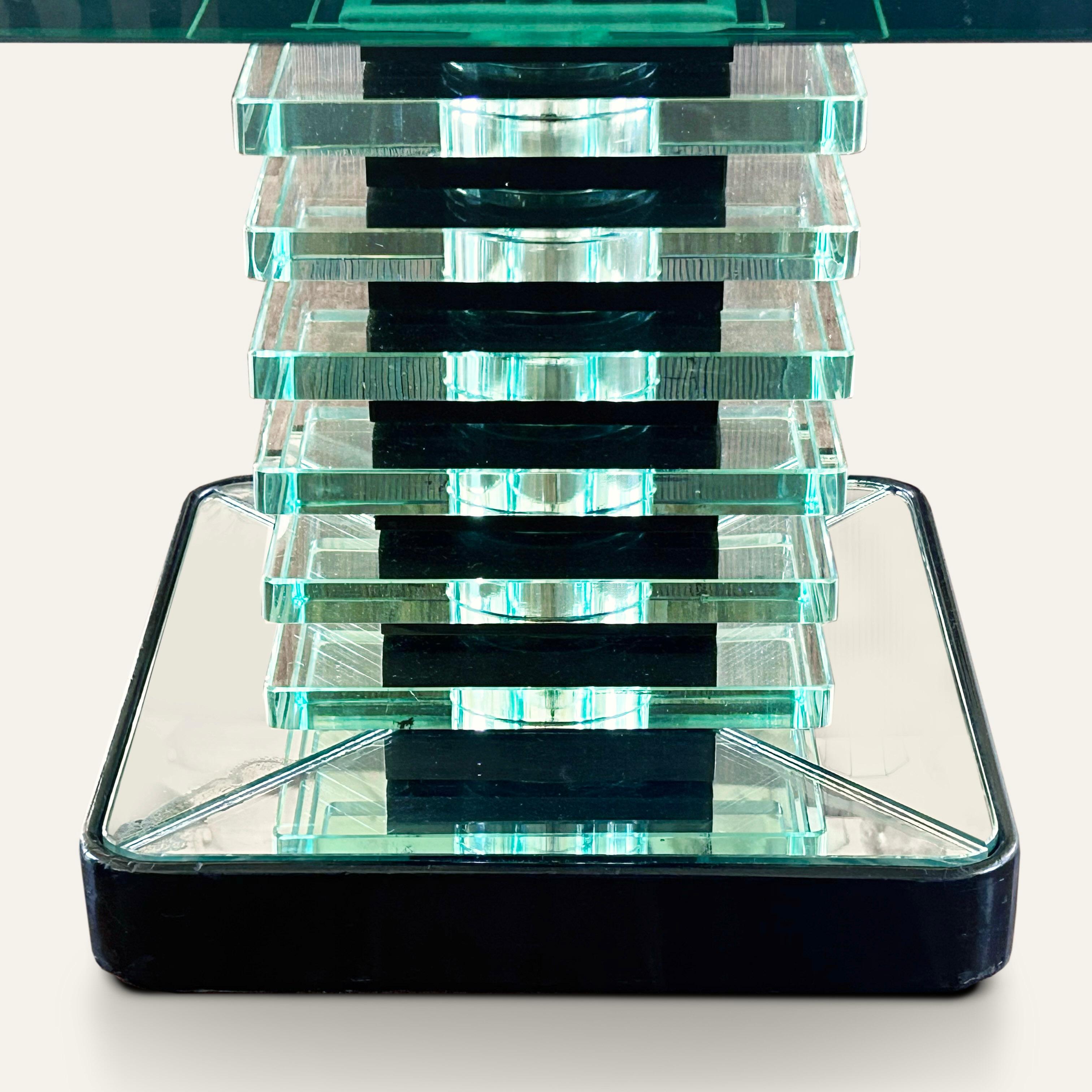 Table basse moderniste en verre Pietro Chiesa pour Fontana Arte, 1930 en vente 2