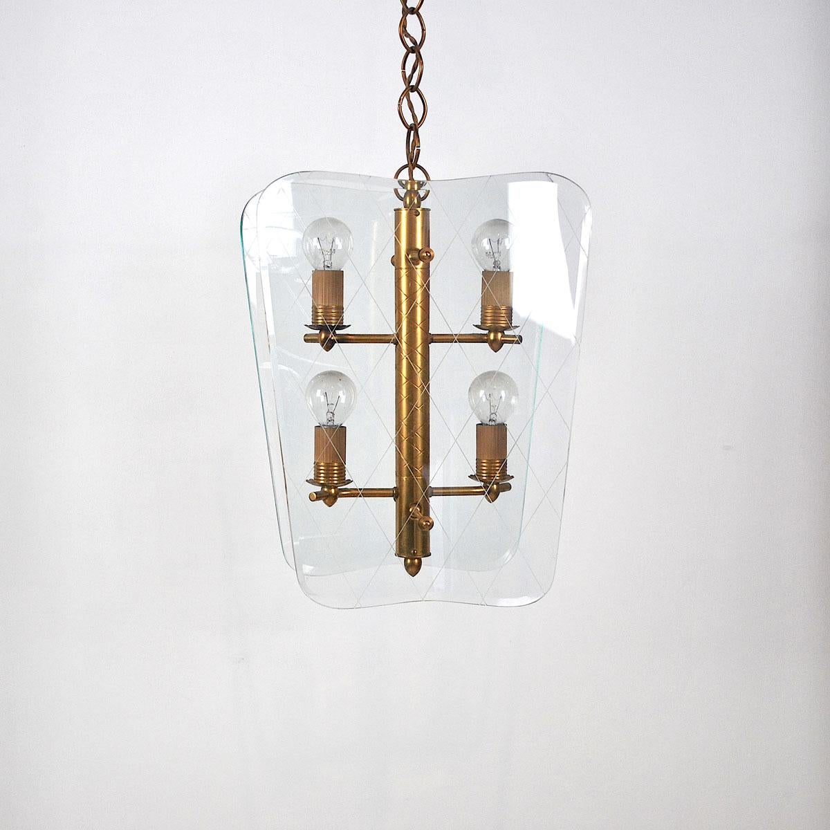 Chandelier by Pietro Chiesa for Fontana Arte from 1940s.