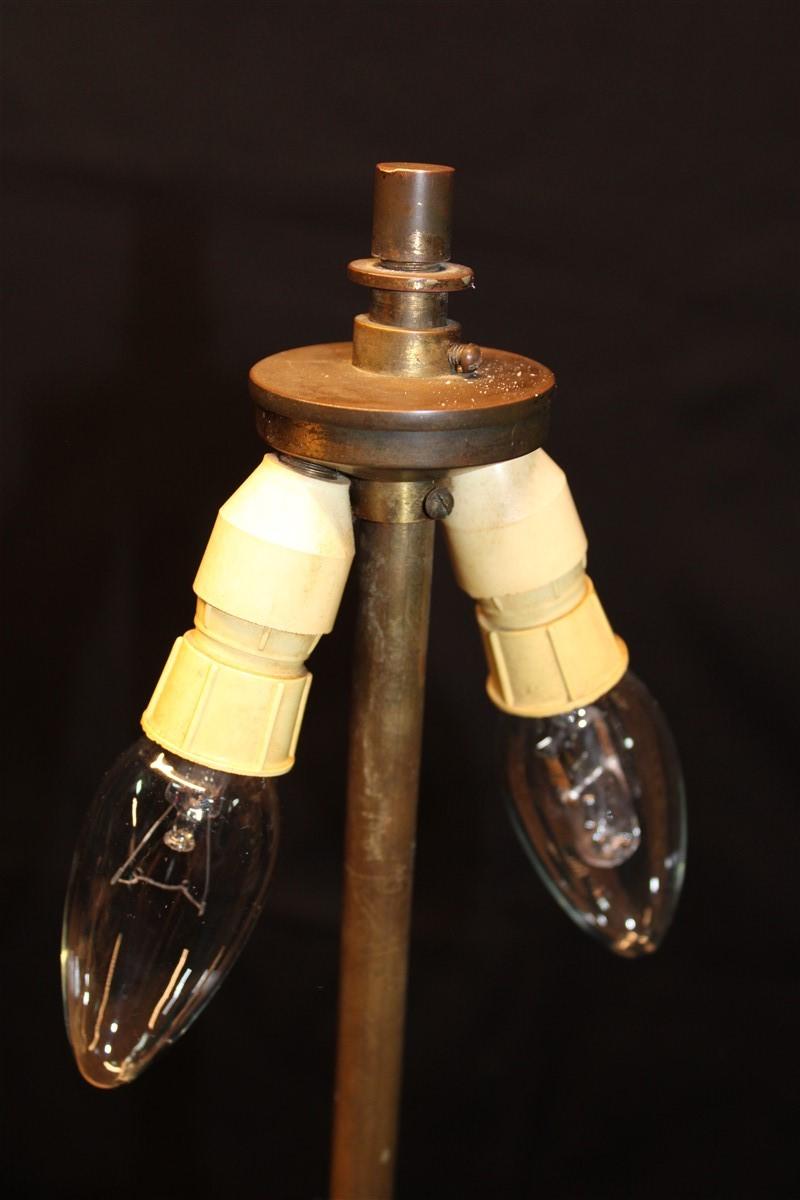 Pietro Chiesa Table Lamp Fontana Arte 1940 Blu Crystal Brass Italian For Sale 8