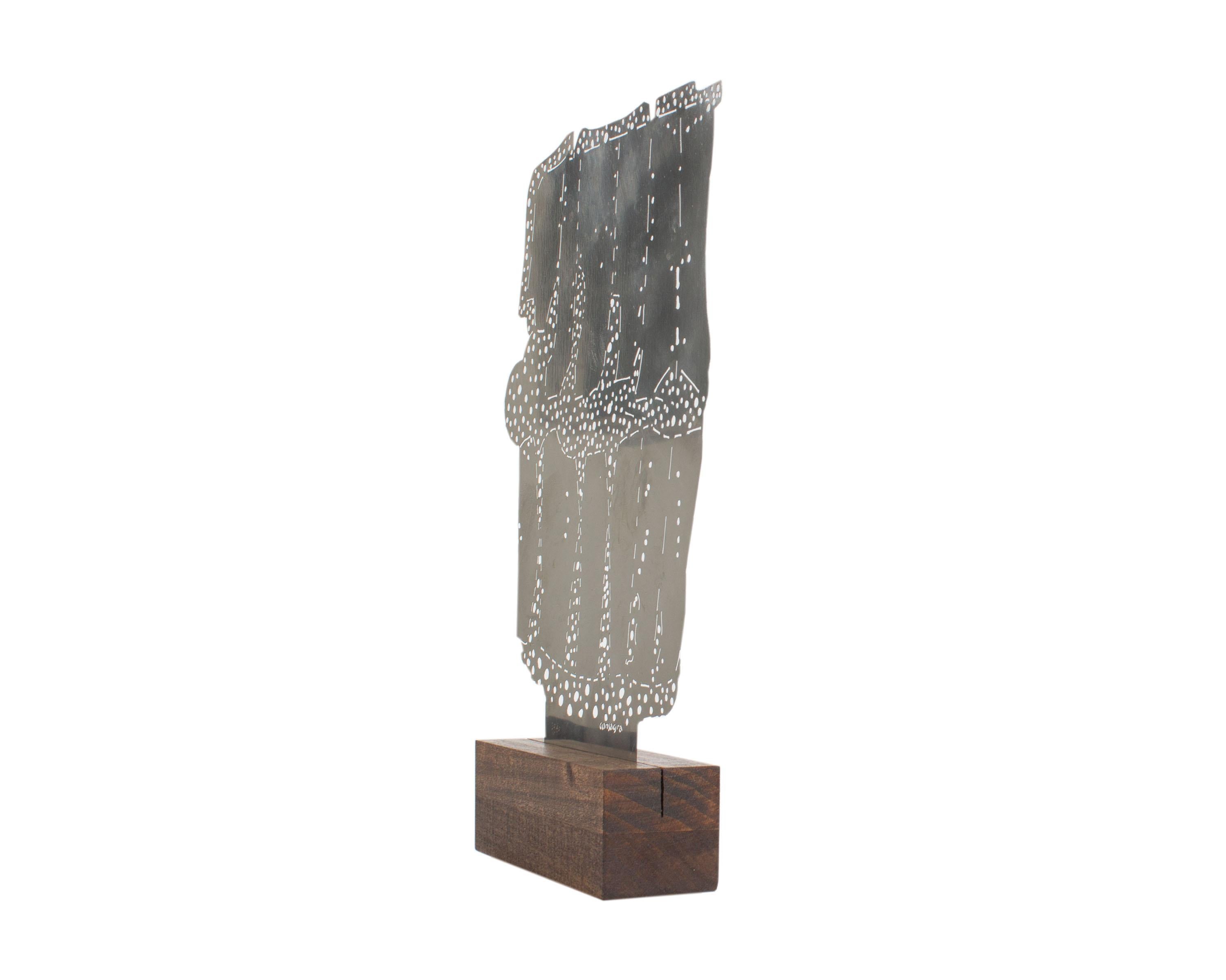 Modern Pietro Consagra Limited Edition “Cassetta Sottilissime” Steel Sculpture For Sale