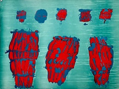 Pietro Consagra Italian Mod Abstract Expressionist Forma, Art Brut Lithograph