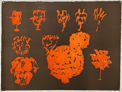 Pietro Consagra Italian Mod Abstract Expressionist Forma Art Informel Lithograph