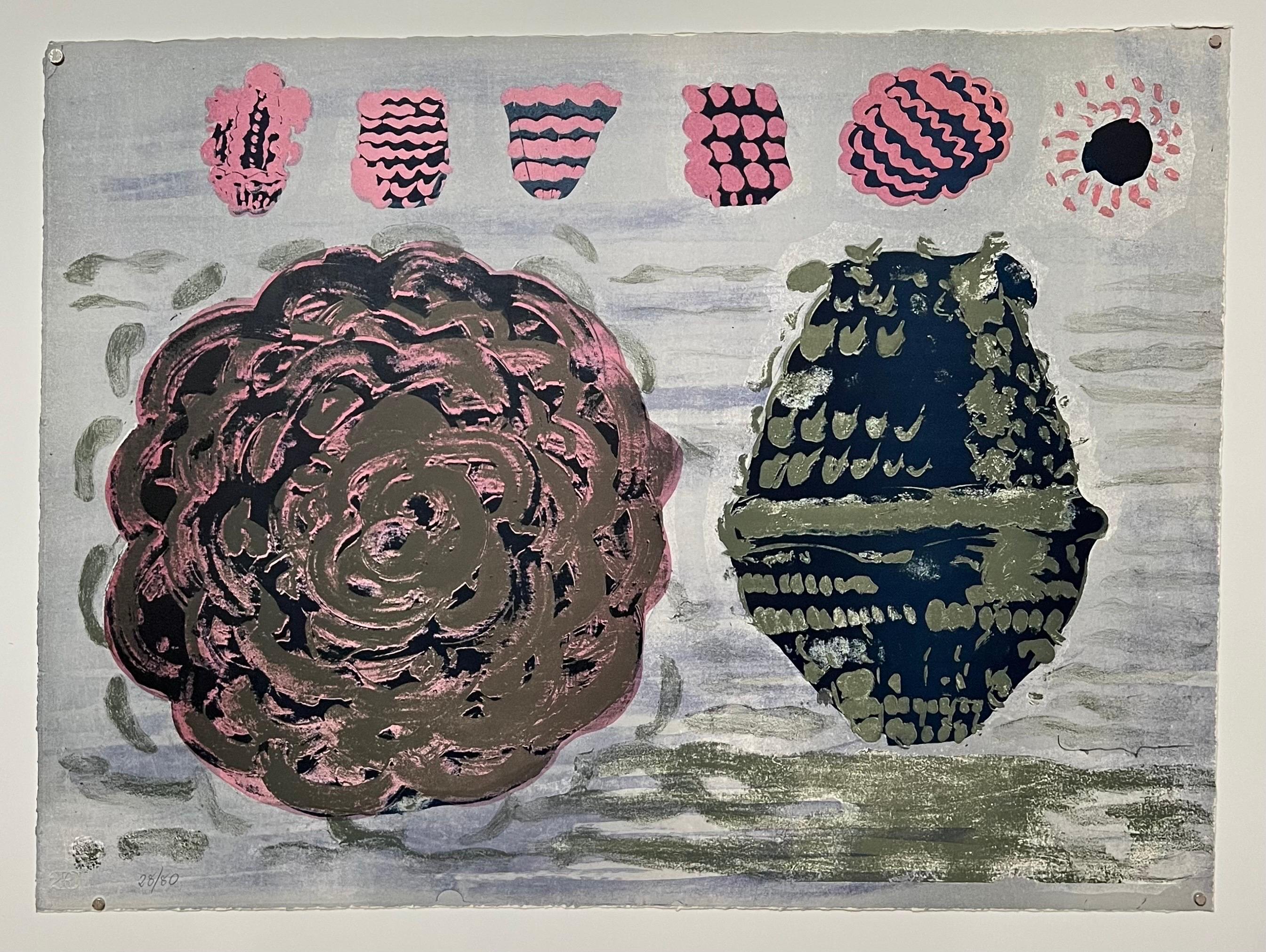 Pietro Consagra Italian Mod Abstract Expressionist Forma Art Informel Lithograph For Sale 2