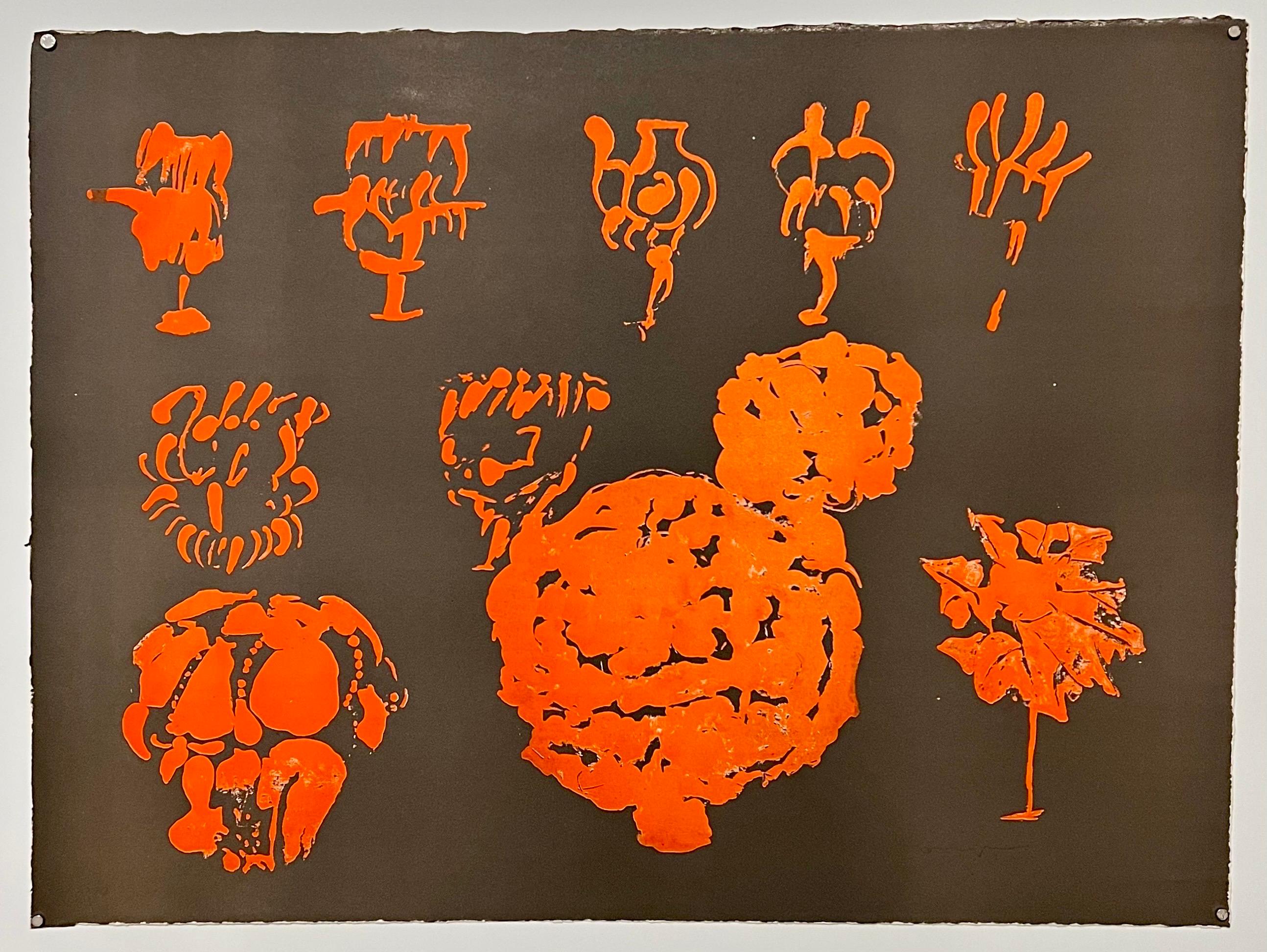 Pietro Consagra Italian Mod Abstract Expressionist Forma Art Informel Lithograph For Sale 3