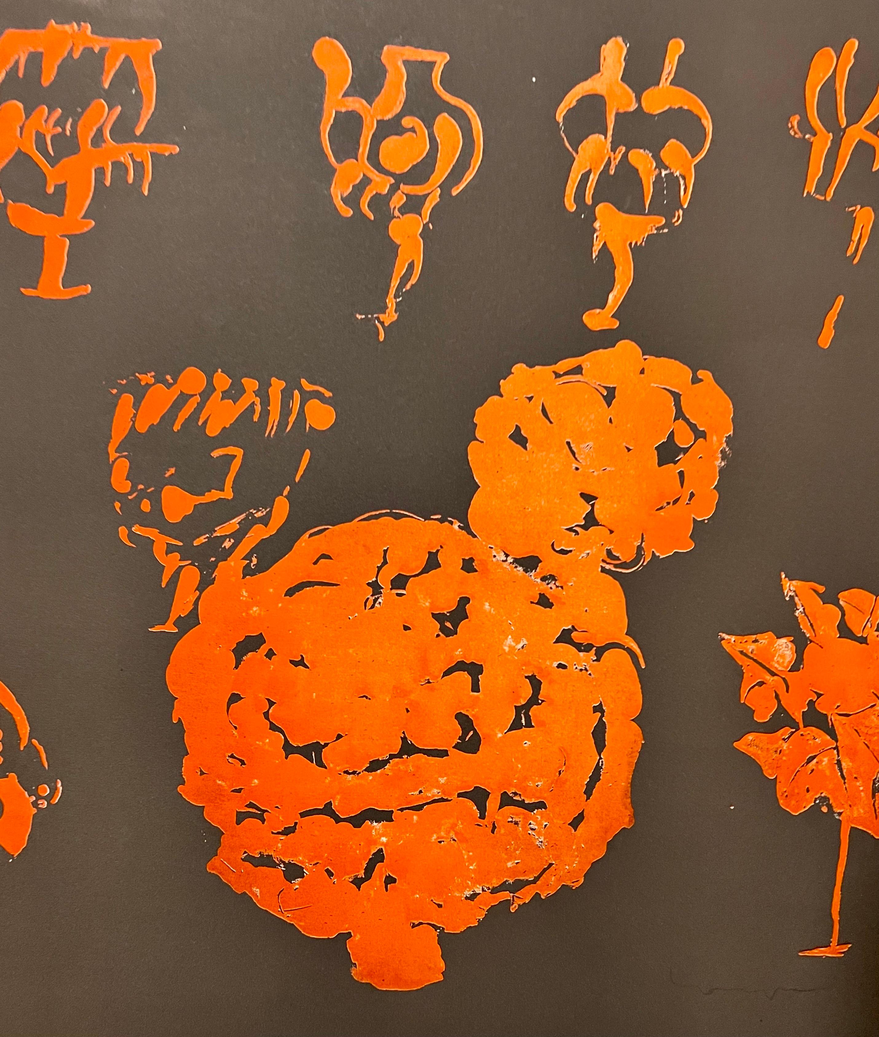 Pietro Consagra Italian Mod Abstract Expressionist Forma Art Informel Lithograph For Sale 4