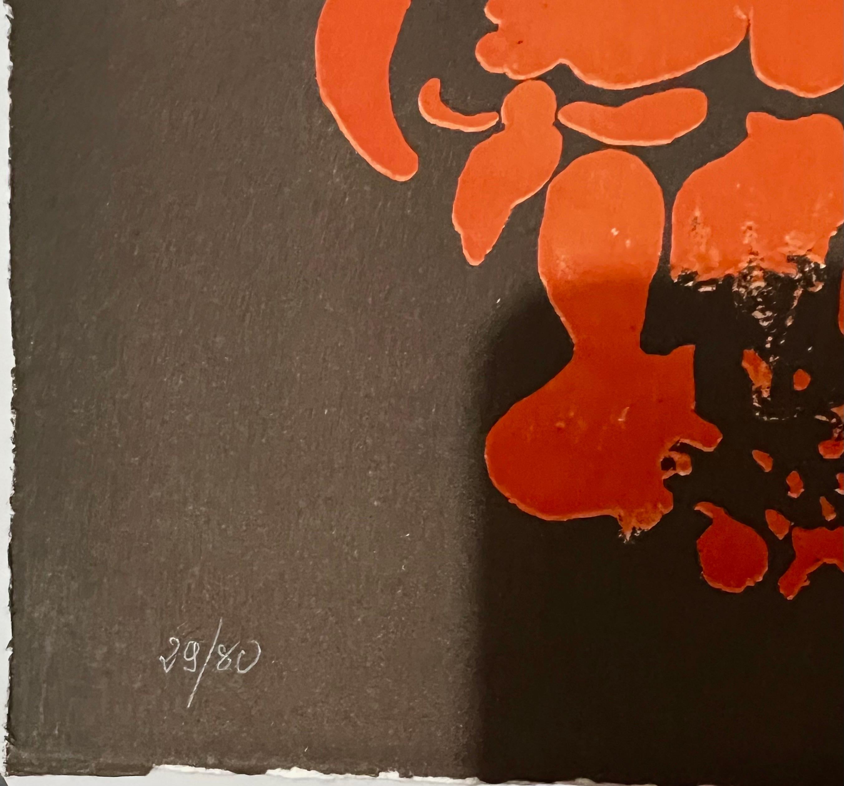 Pietro Consagra Italian Mod Abstract Expressionist Forma Art Informel Lithograph For Sale 7