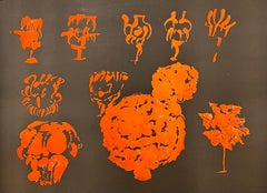 Pietro Consagra Italian Mod Abstract Expressionist Forma Art Informel Lithograph