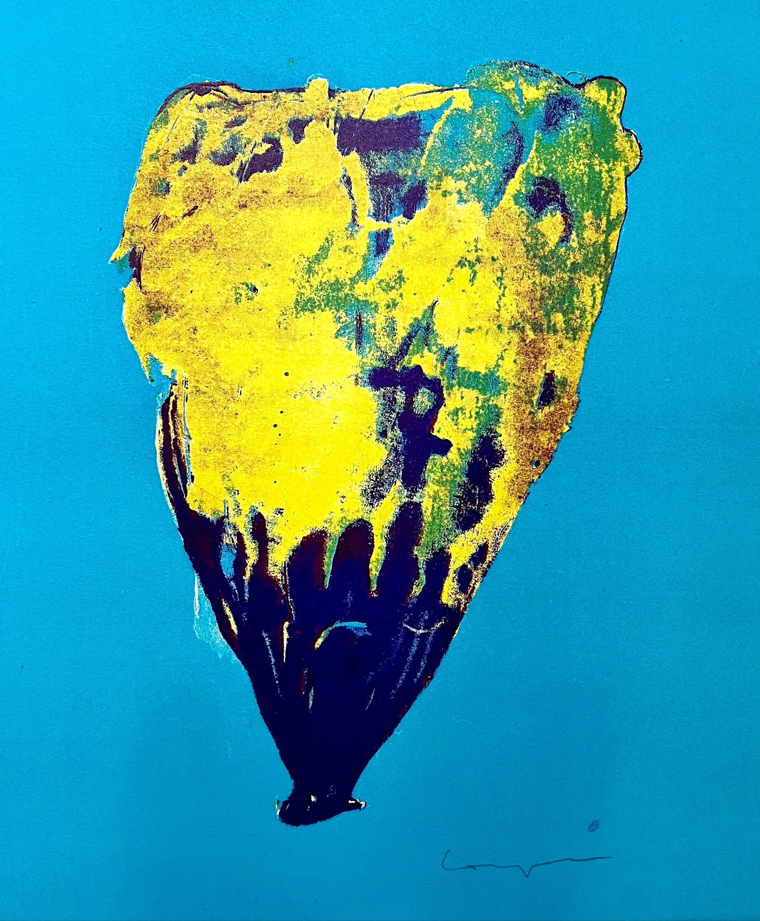 Pietro Consagra Italian Mod Abstract Expressionist Forma Brutalist Lithograph For Sale 4