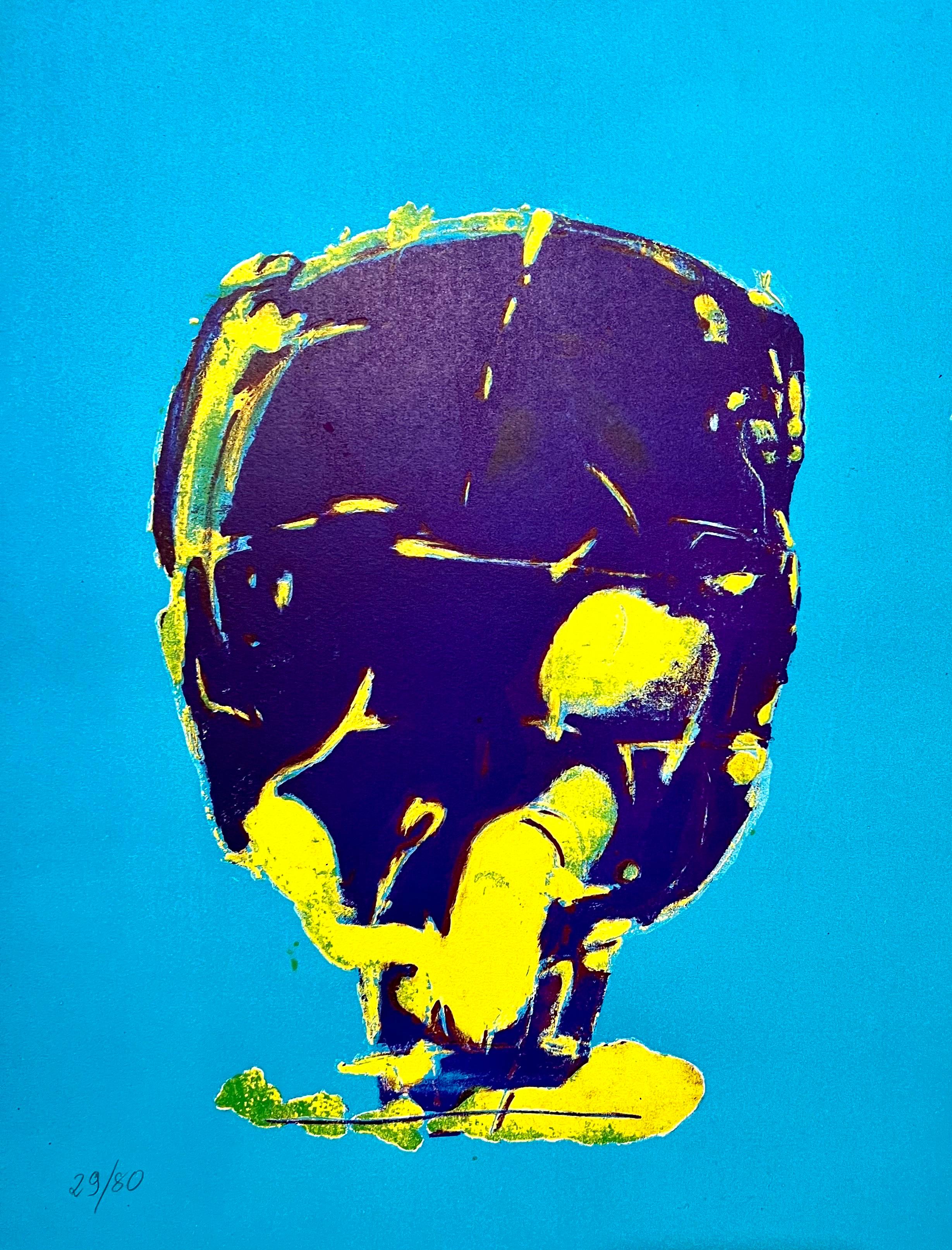 Pietro Consagra Italian Mod Abstract Expressionist Forma Brutalist Lithograph For Sale 5