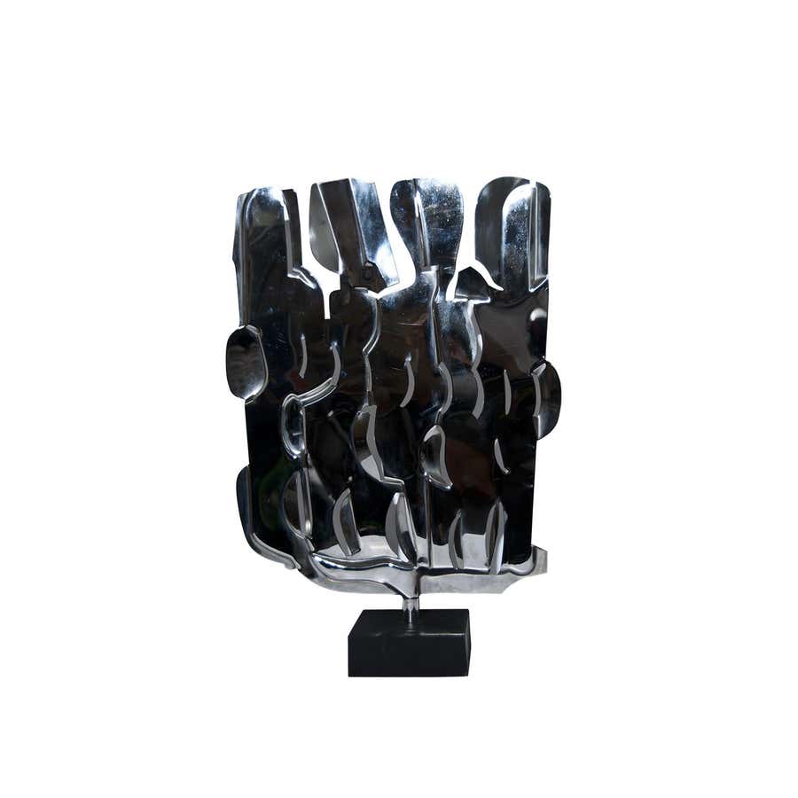 Spinning Sculpture - Steel Sculpture by Pietro Consagra - 1975