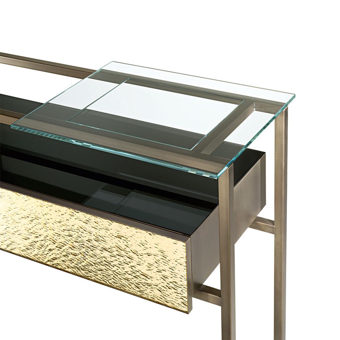 Blackened Pietro Console Table For Sale