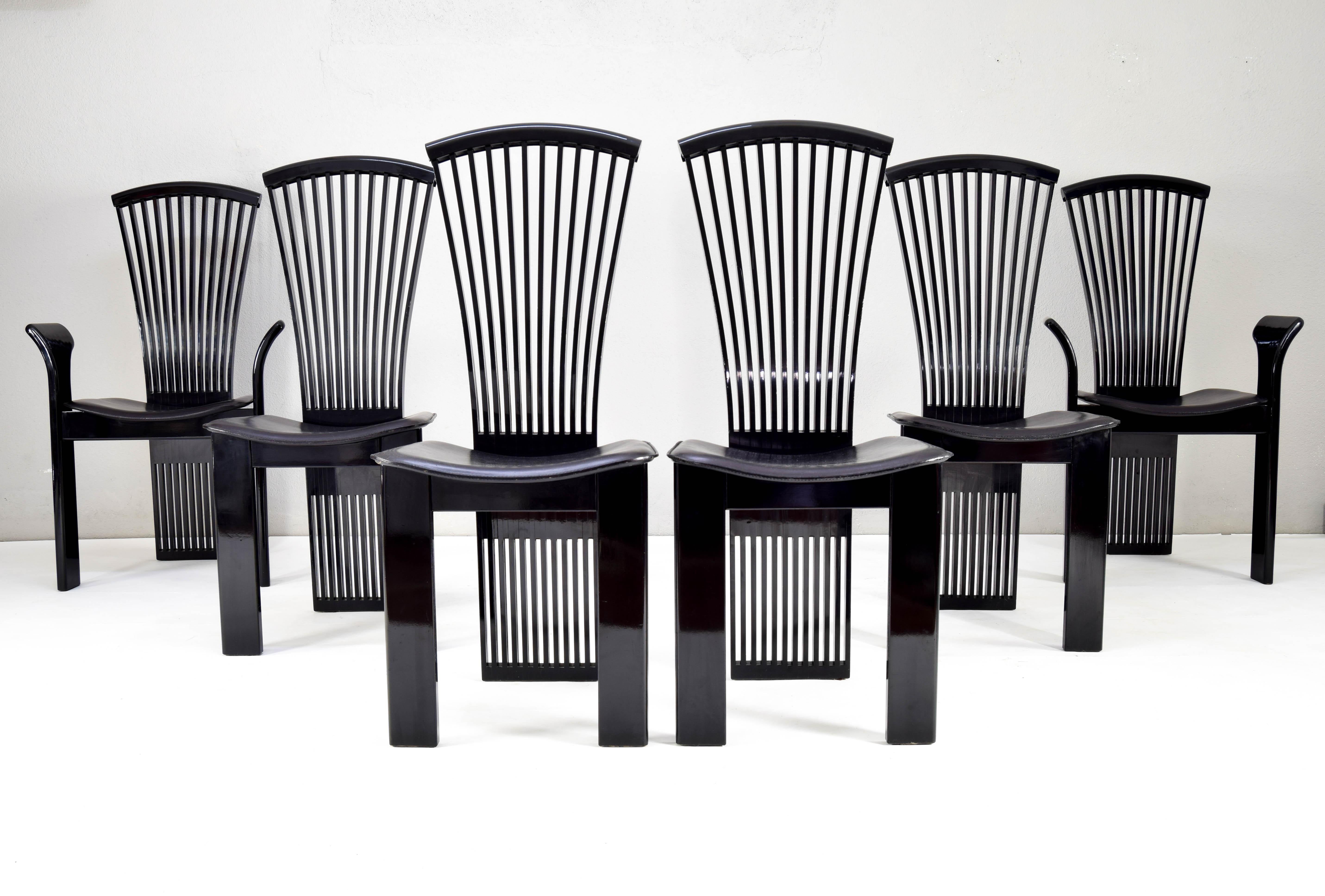 Pietro Constantini Midcentury Italian Modern Dining Chairs and ...