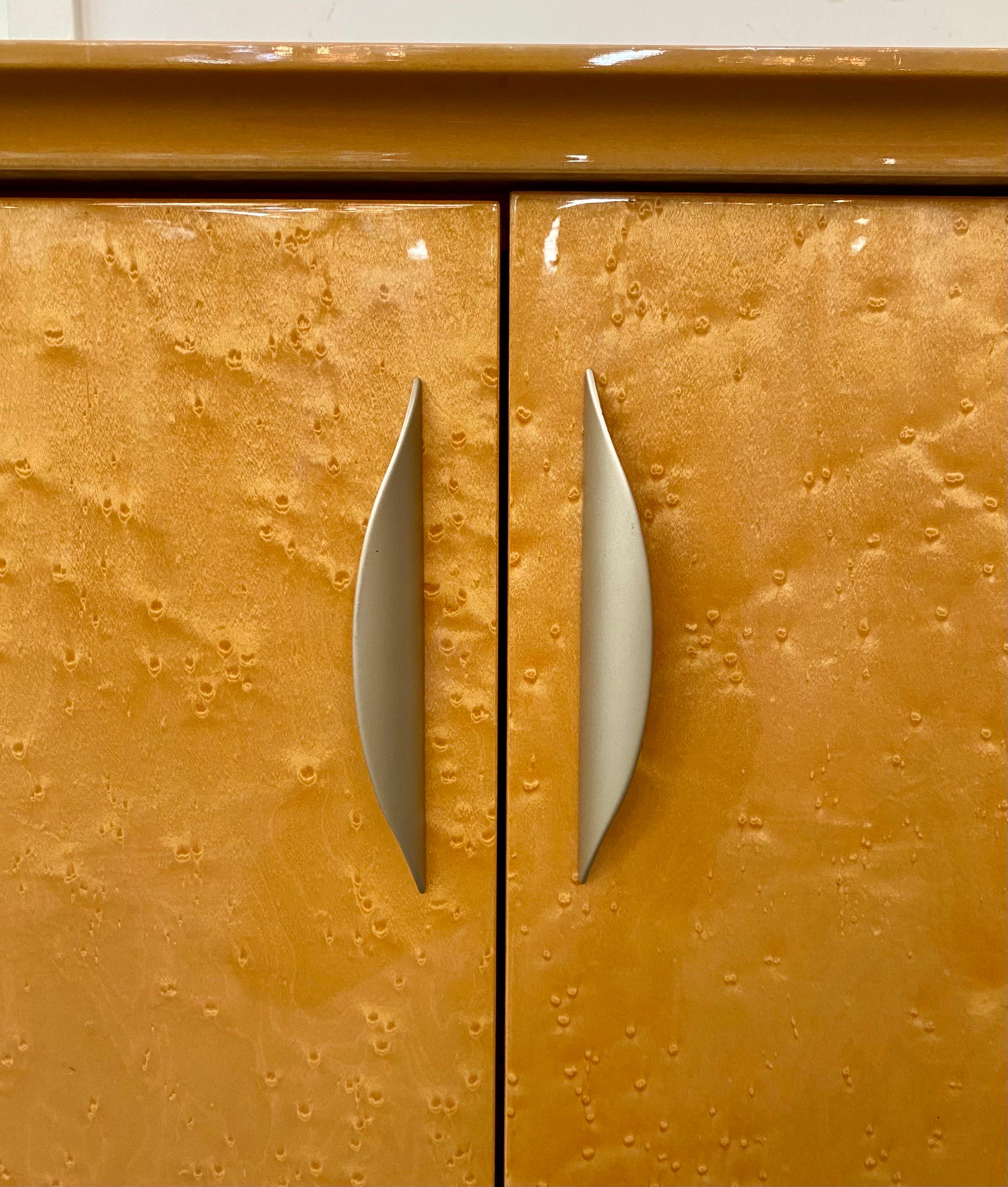 Pietro Contantini Postmodern Italian Maple Lacquer Credenza, Sideboard Cabinet  For Sale 6