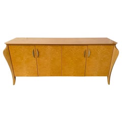 Pietro Contantini Postmodern Italian Maple Lacquer Credenza, Sideboard Cabinet 