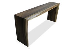 Tavolo consolle Pietro Contemporary Custom Live-Edge in palissandro argentino