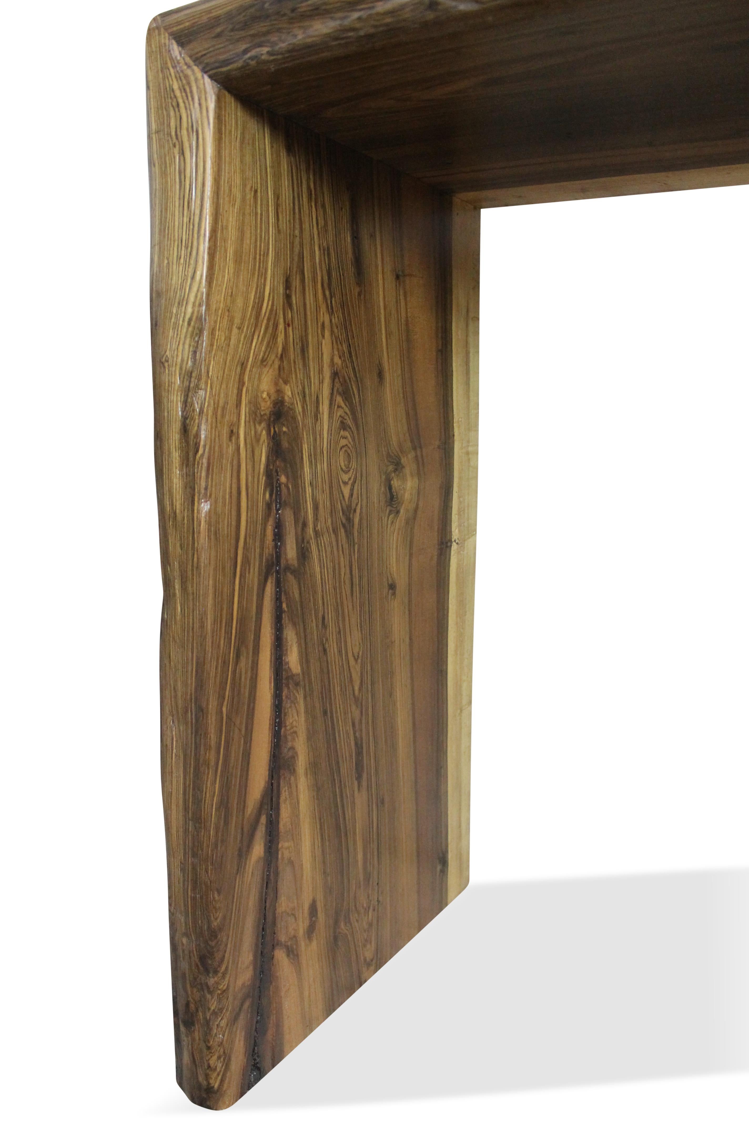 live edge console