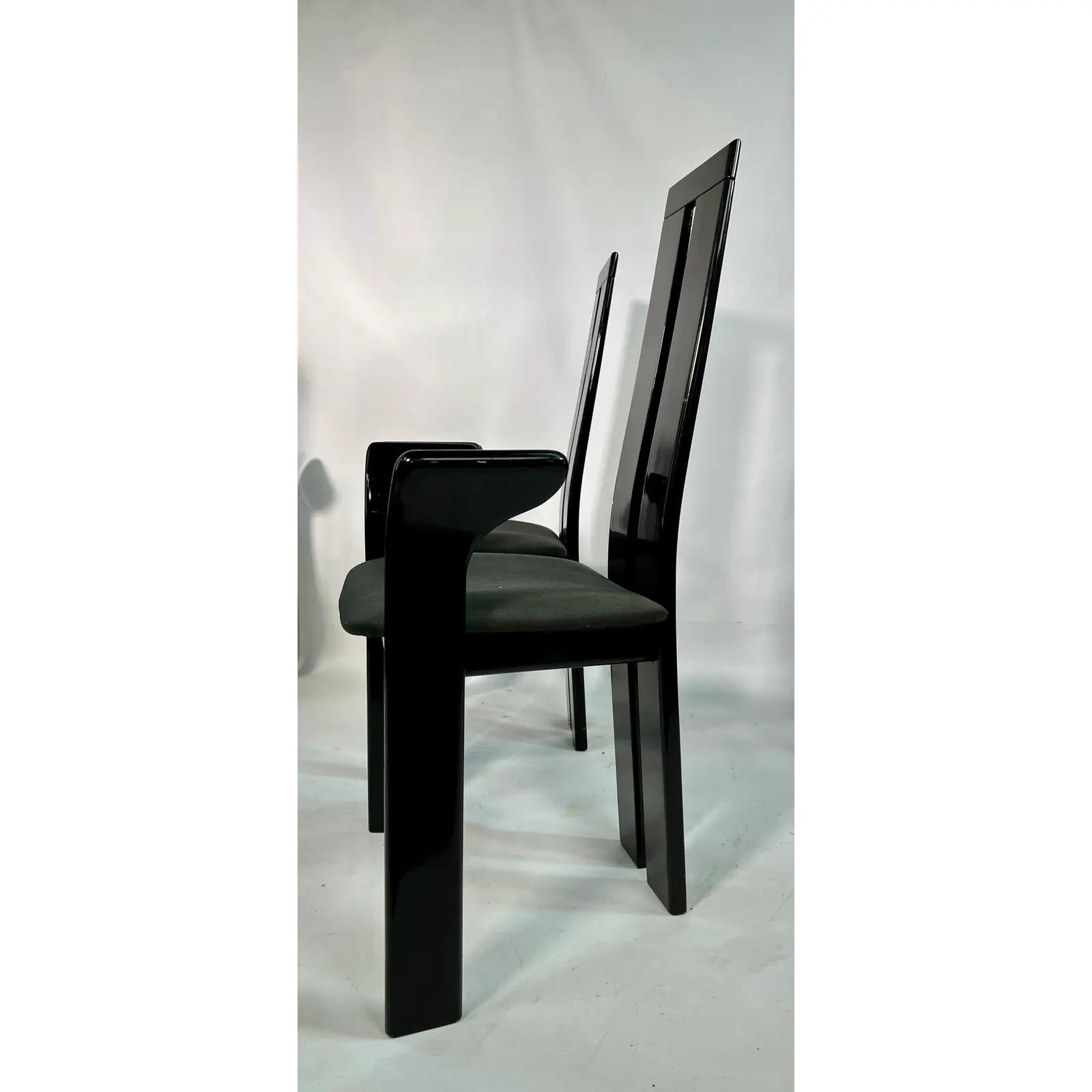 Mid-Century Modern Pietro Costantini Dining Chairs Set of 4 Italy, circa 1970's For Sale