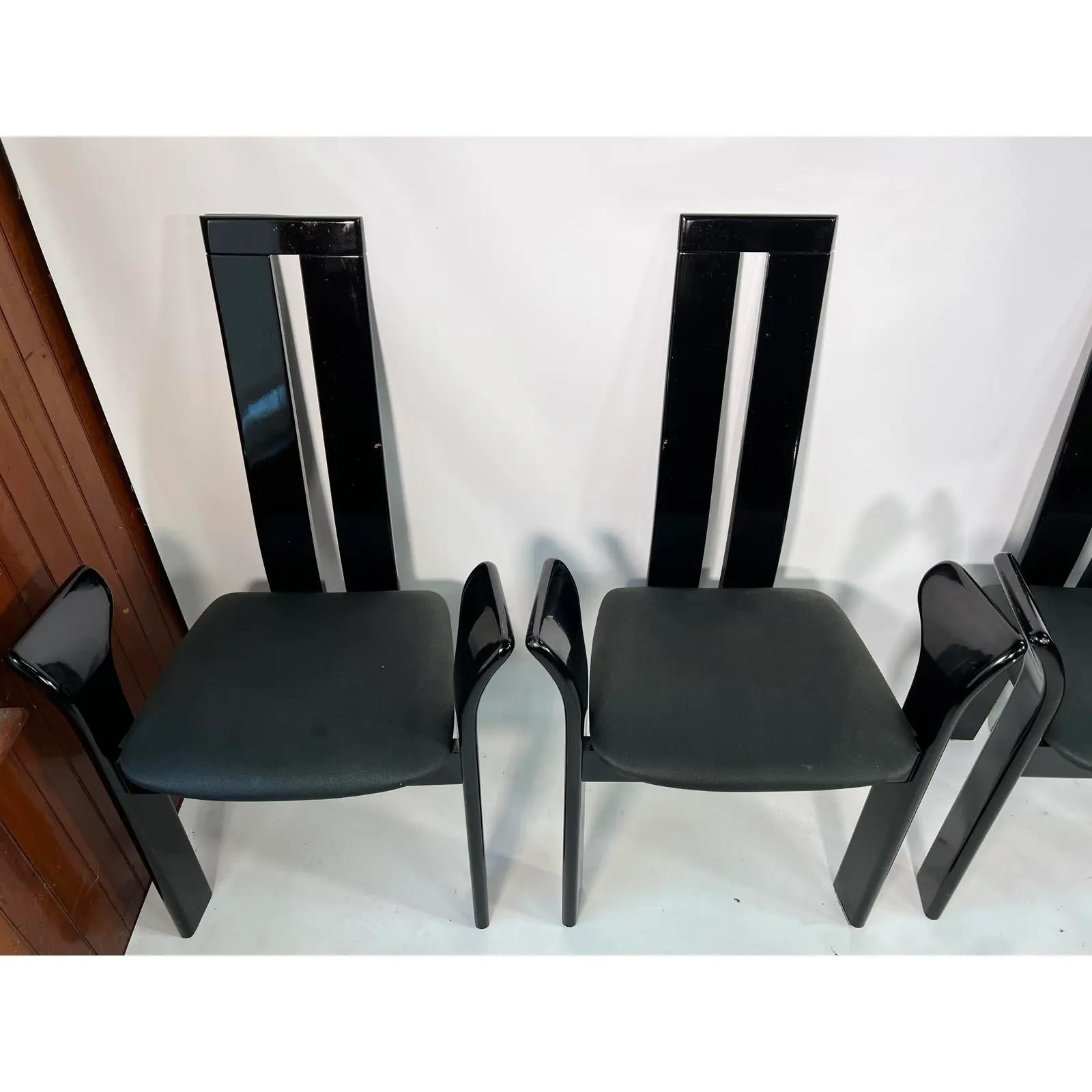 Italian Pietro Costantini Dining Chairs Set of 4 Italy, circa 1970's For Sale