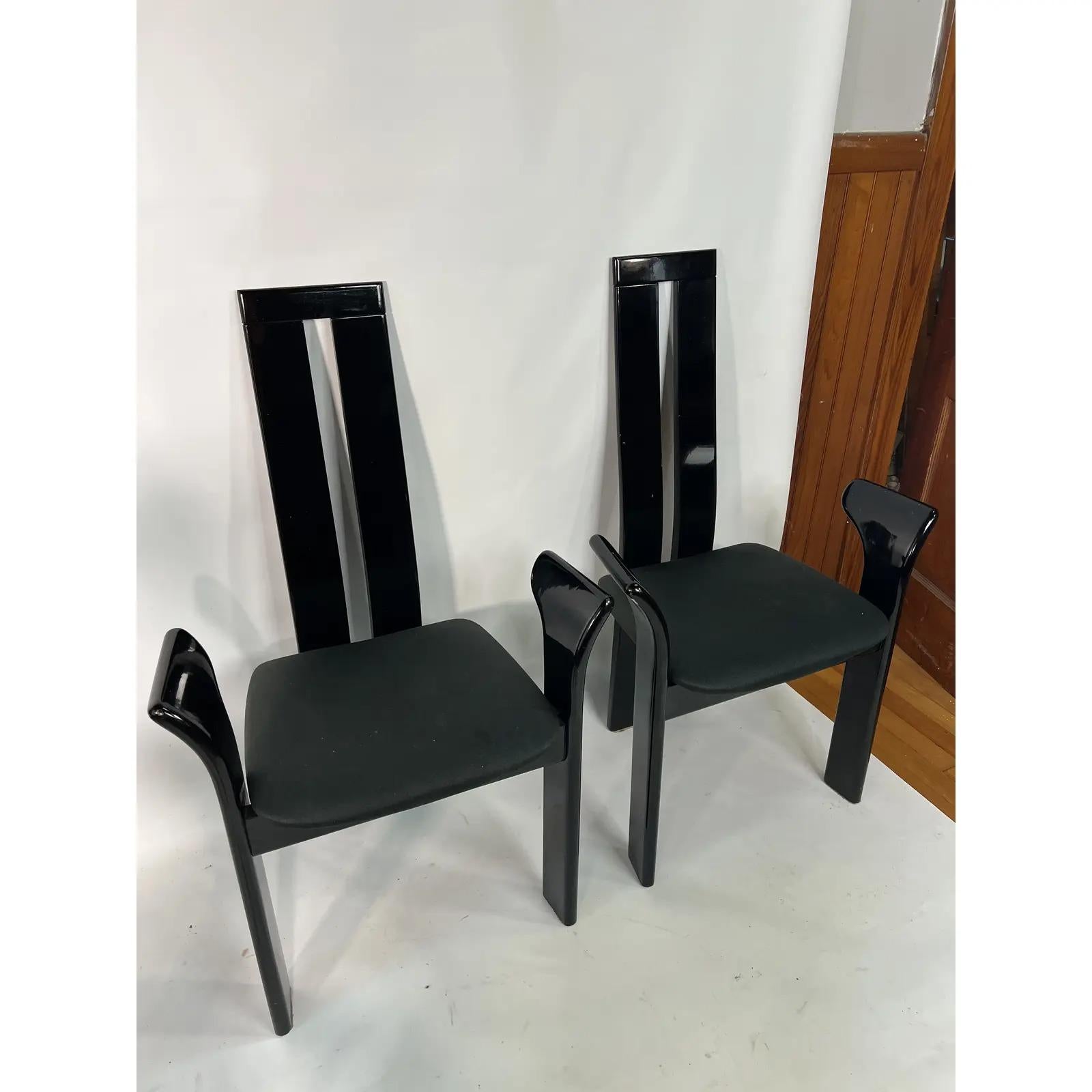 Pietro Costantini Dining Chairs Set of 4 Italy, circa 1970's In Good Condition For Sale In Esperance, NY