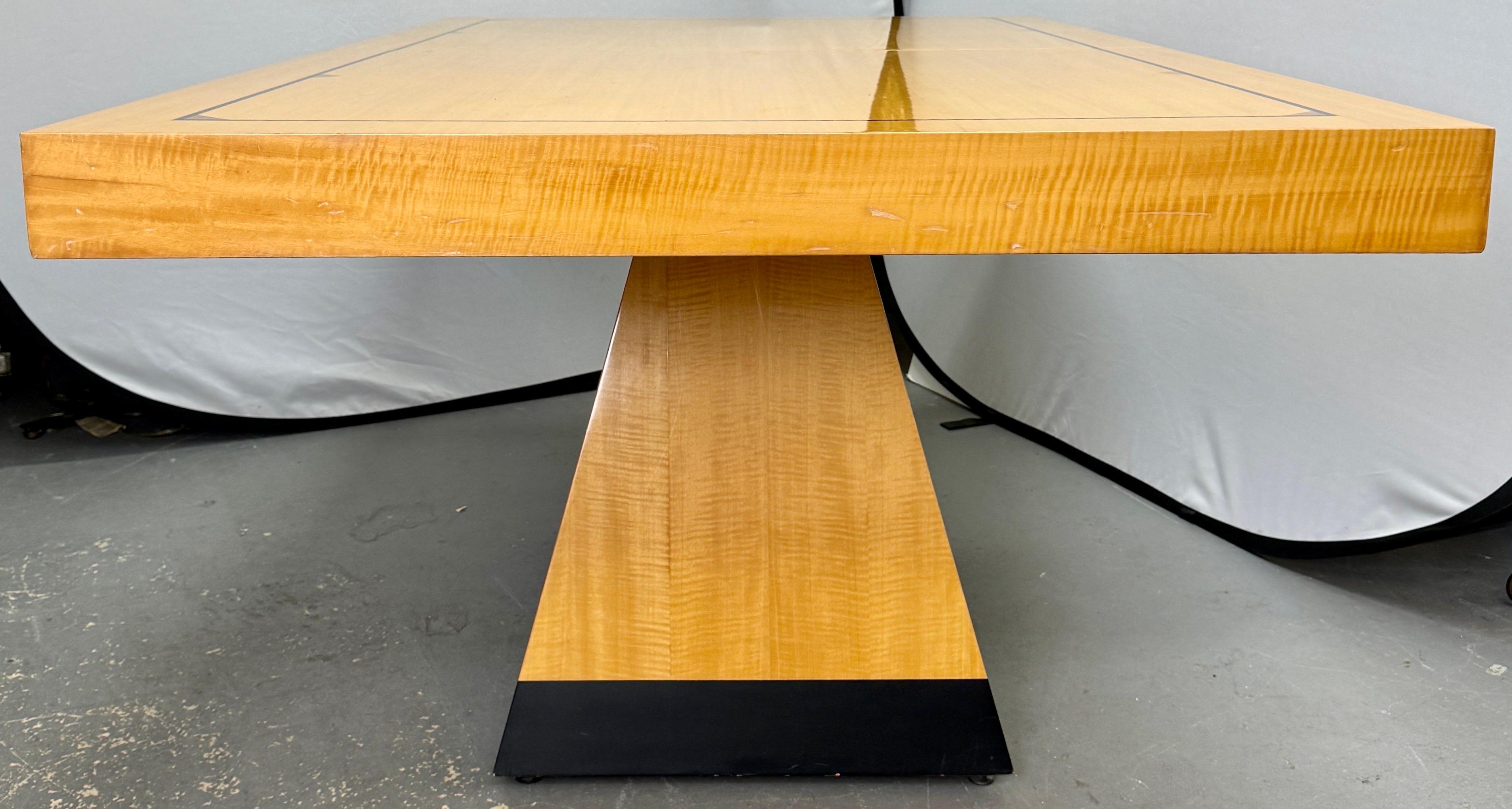 Pietro Costantini Post-Modern Style Lacquer Dining Table and Chairs, Set of 7 4