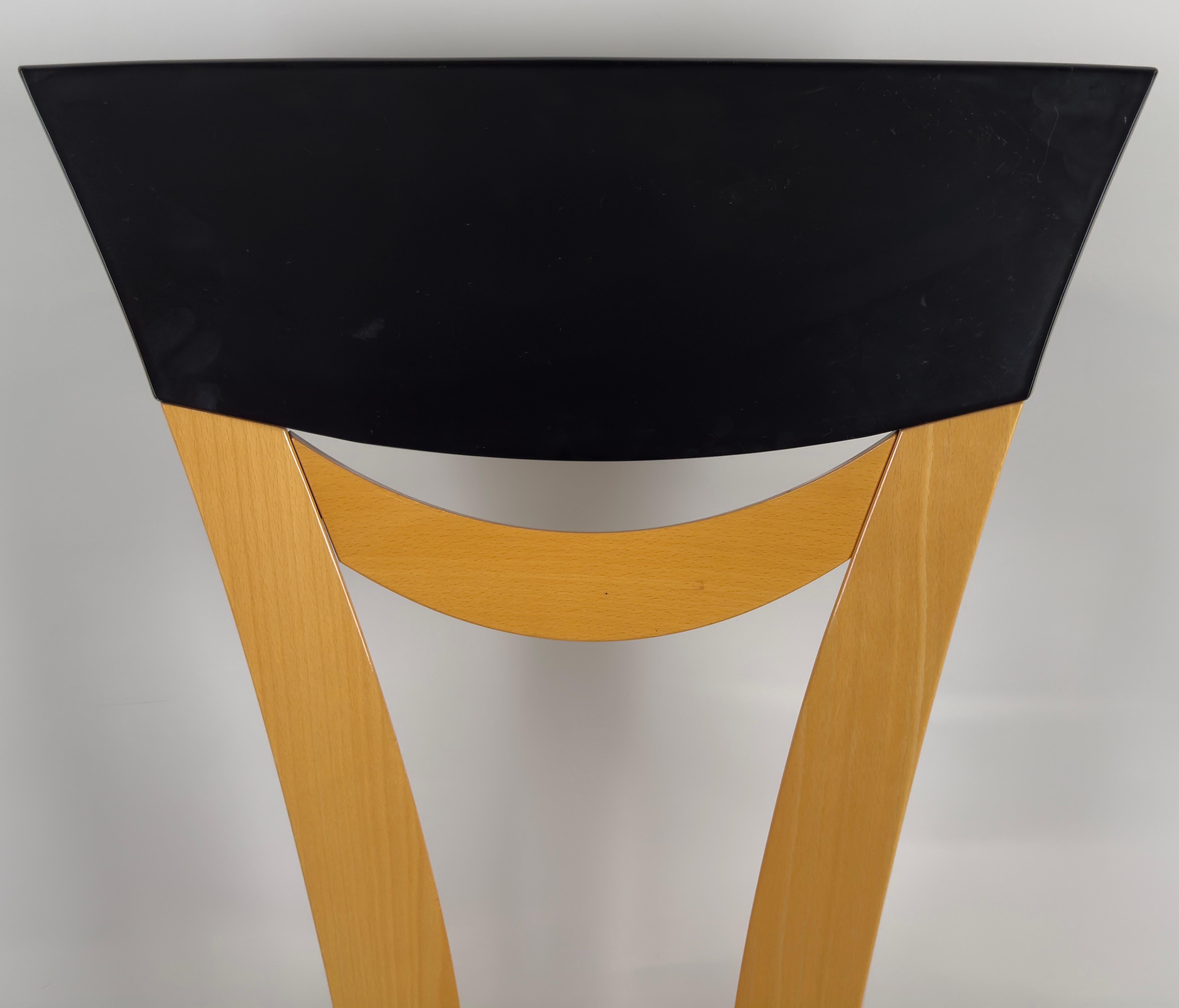 Pietro Costantini Post-Modern Style Lacquer Dining Table and Chairs, Set of 7 13