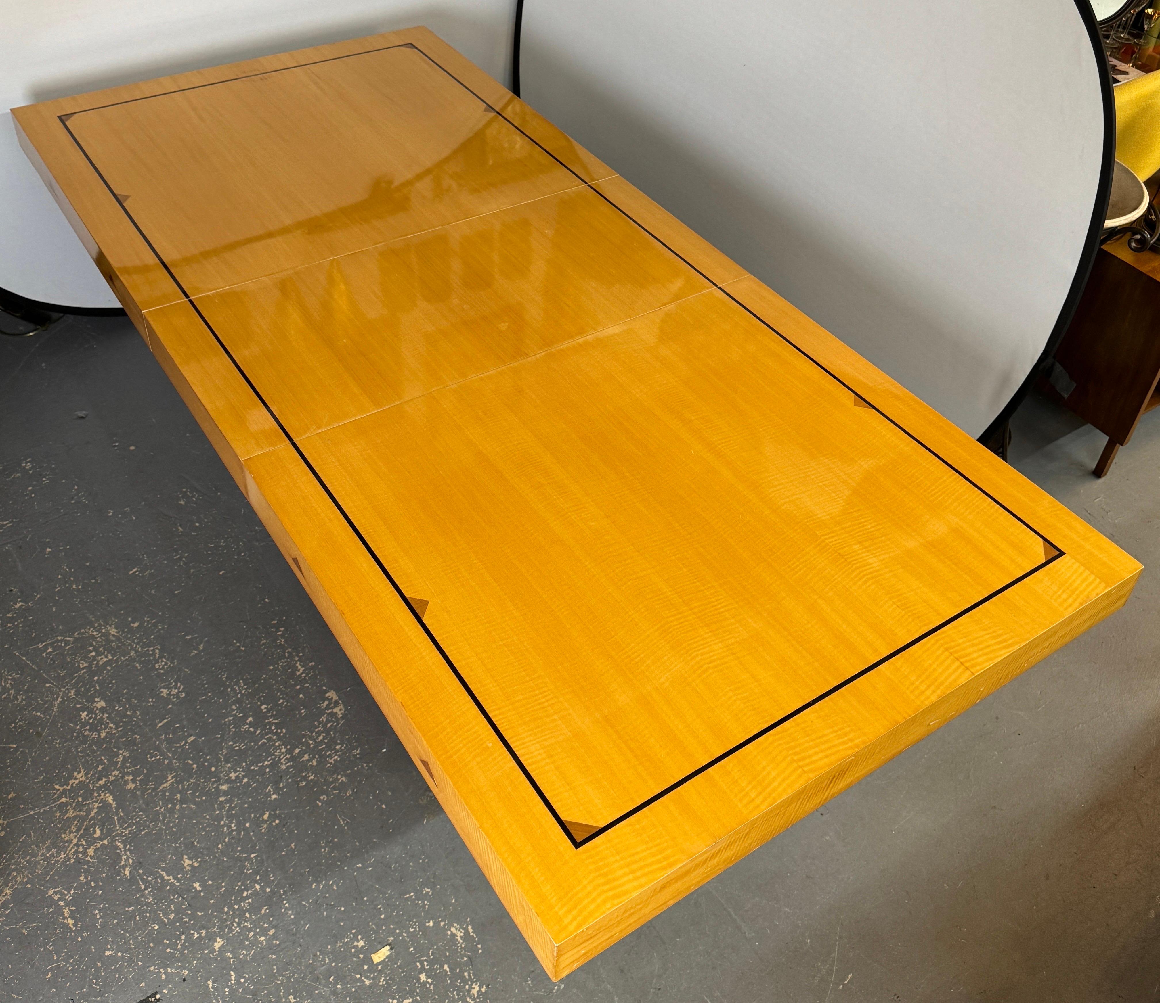 Italian Pietro Costantini Post-Modern Style Lacquer Dining Table and Chairs, Set of 7