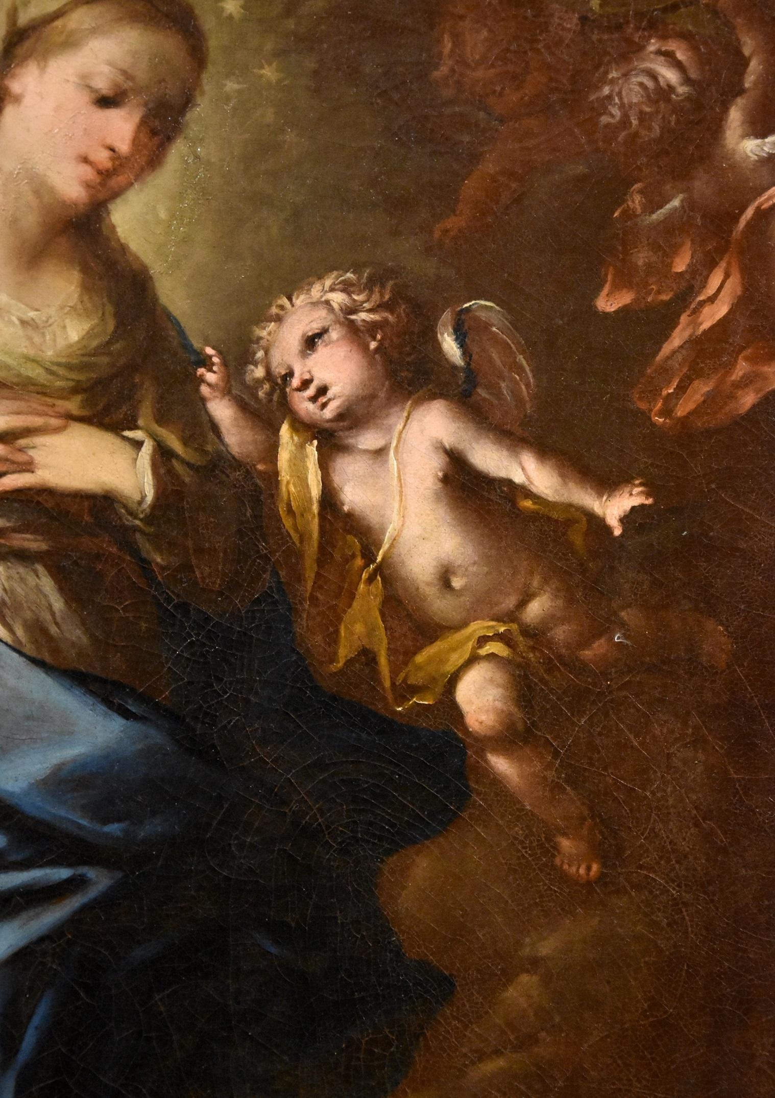 Immaculate Virgin Pietro Da Cortona Paint Oil on canvas Old master 17th Century  1