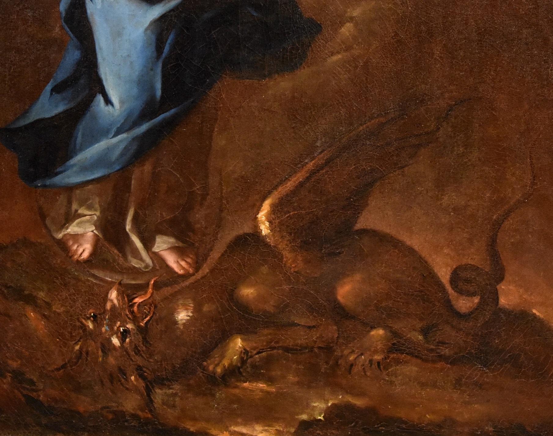 Immaculate Virgin Pietro Da Cortona Paint Oil on canvas Old master 17th Century  2