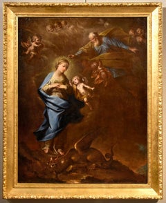 Immaculate Virgin Pietro Da Cortona Paint Oil on canvas Old master 17th Century 