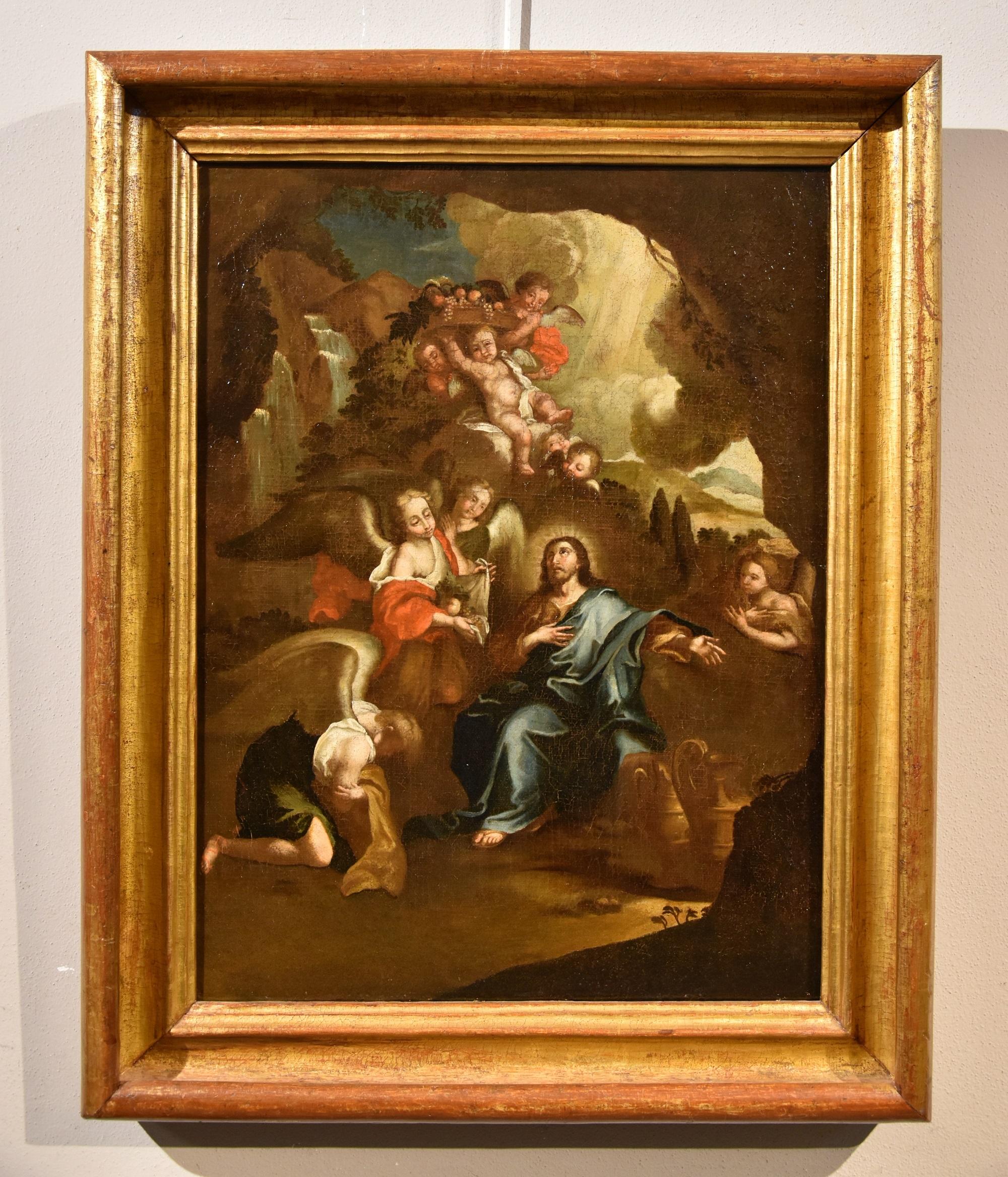 Christ Angels Pietro Da Cortona Paint Oil on canvas Old master 17th Century  Art For Sale 6
