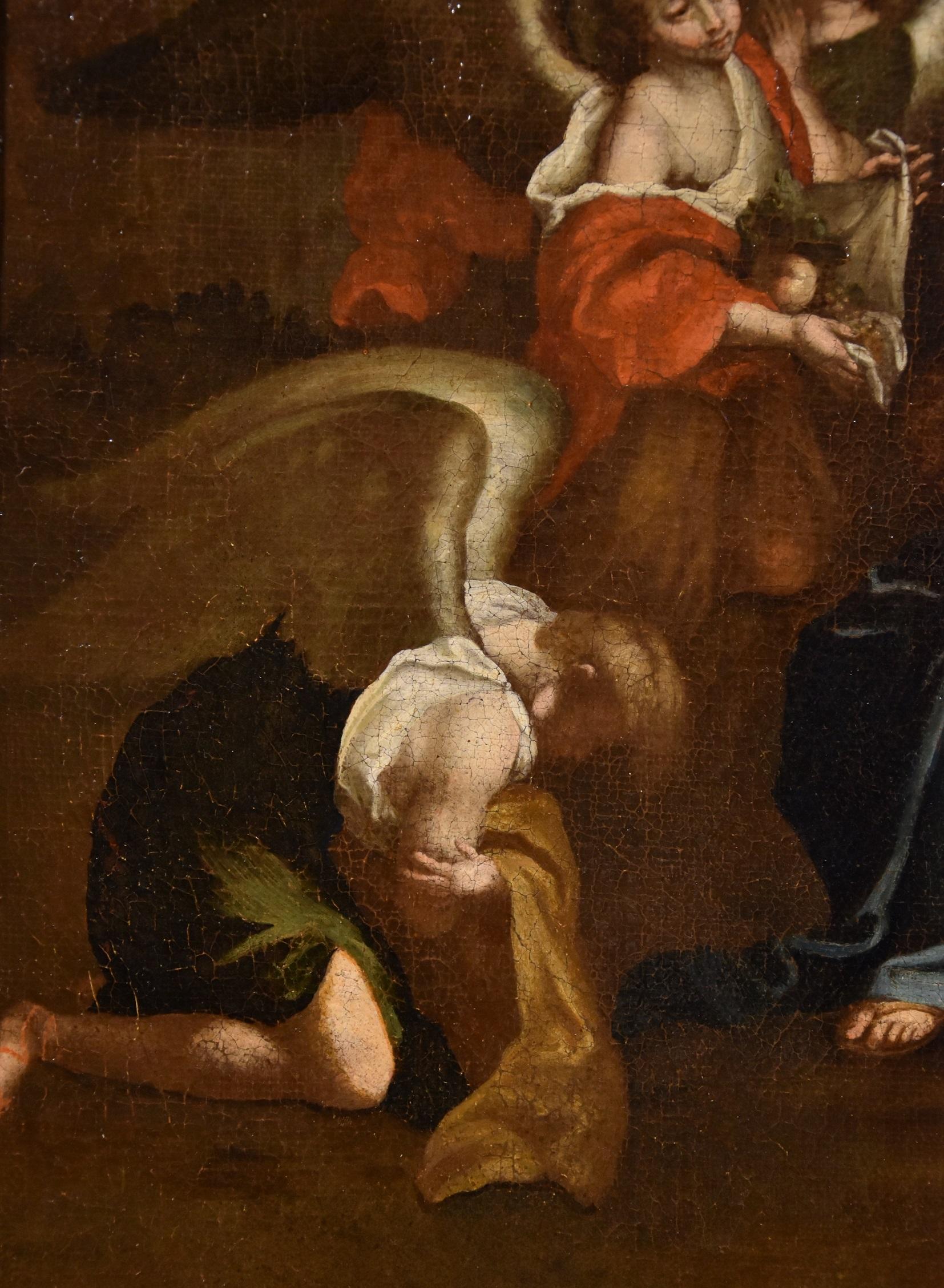 Christ Angels Pietro Da Cortona Paint Oil on canvas Old master 17th Century  Art For Sale 2